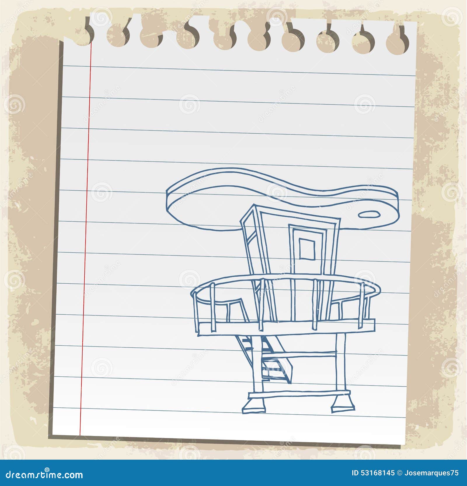 Set Of Lifeguard Station Towers Isolated On White Background. Rescue