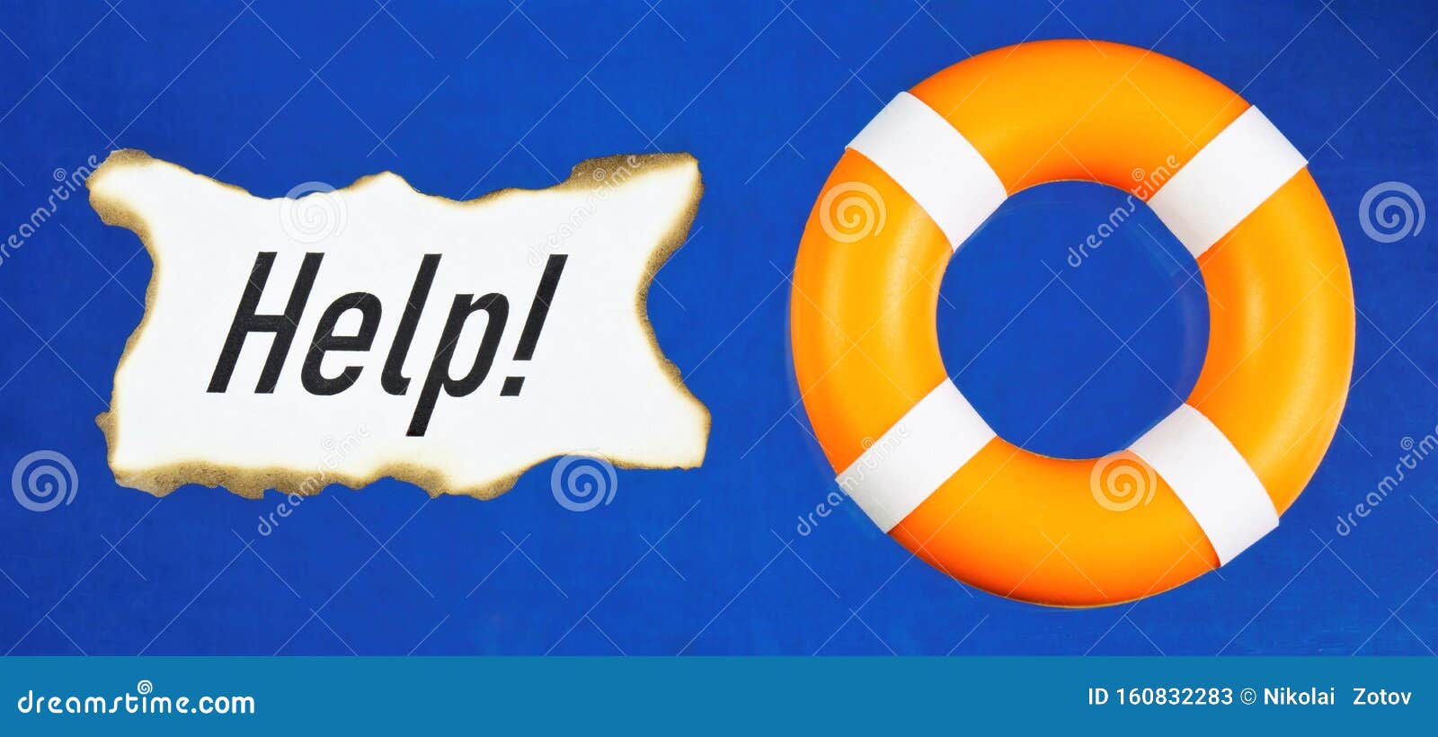 Lifeline Means To Help Someone Who is Drowning in Danger. Rescue