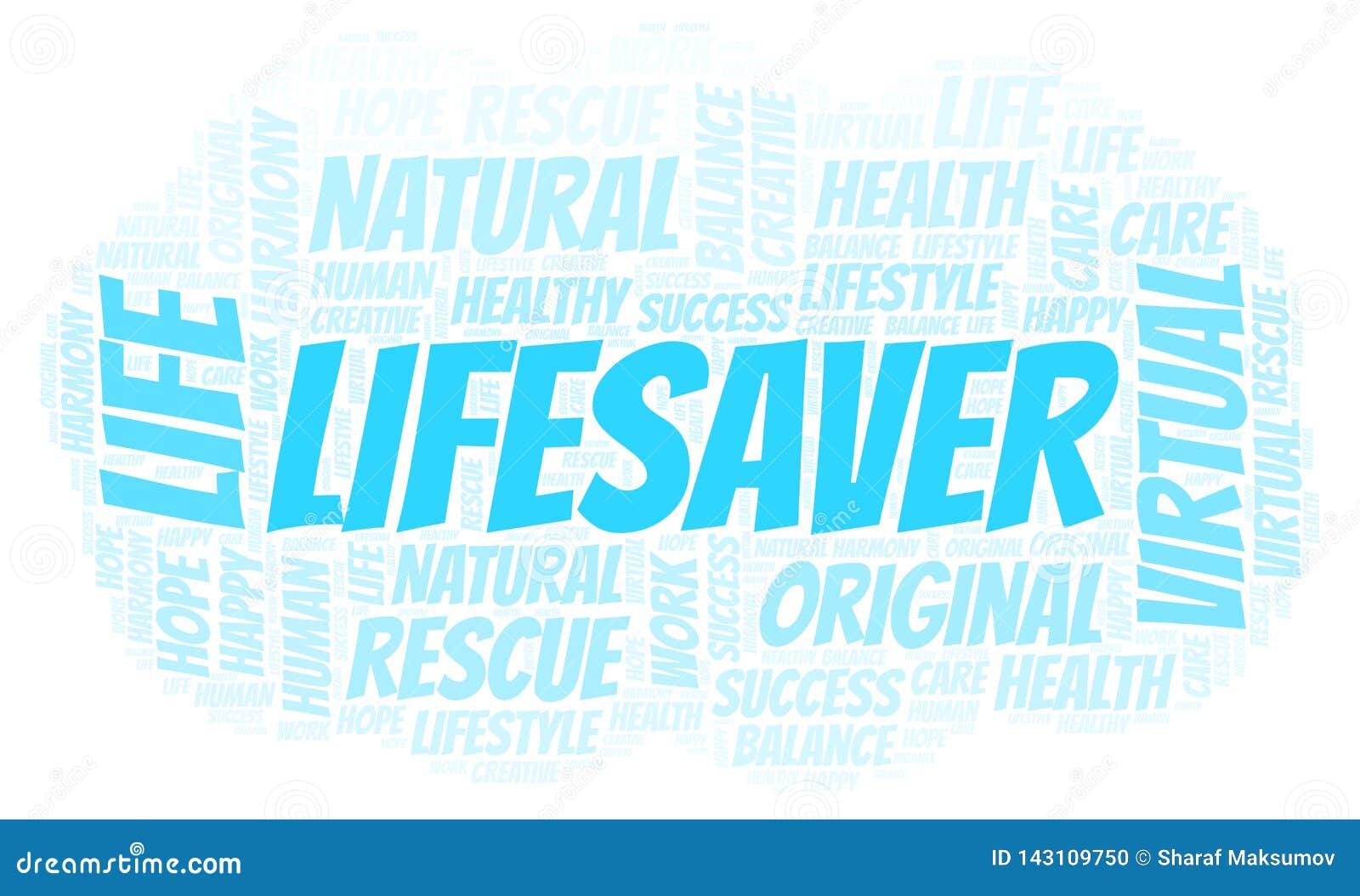 Lifesaver word cloud stock illustration. Illustration of fonts 143109750