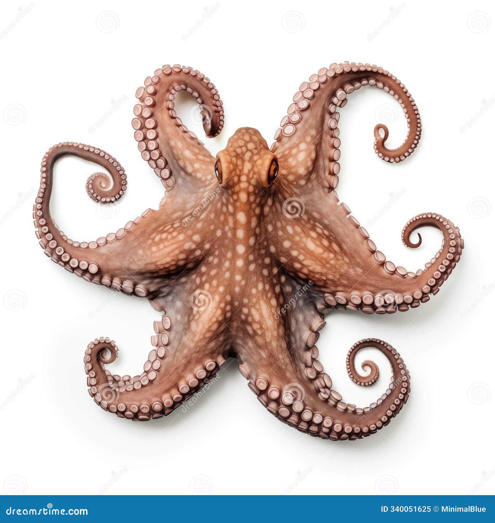 lifesize octopus resting on a white surface, showcasing its intricate details and colors