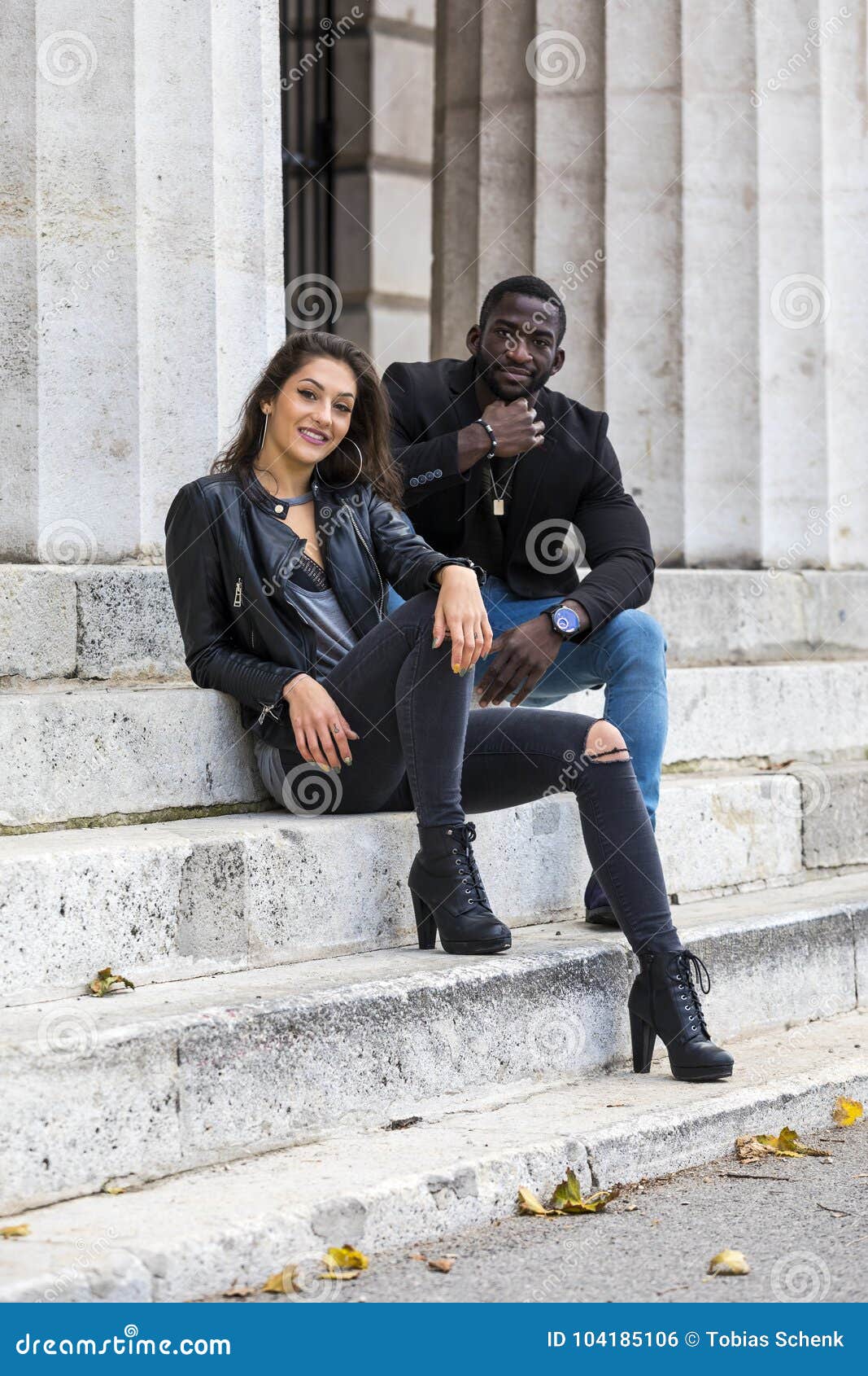 Stylish Black and White Couple on Street Stock Photo - Image of diverse, multiethnic: 104185106 Stylish Black And White Couple On Street Stock Photo - Image Of Diverse, Multiethnic: 104185106