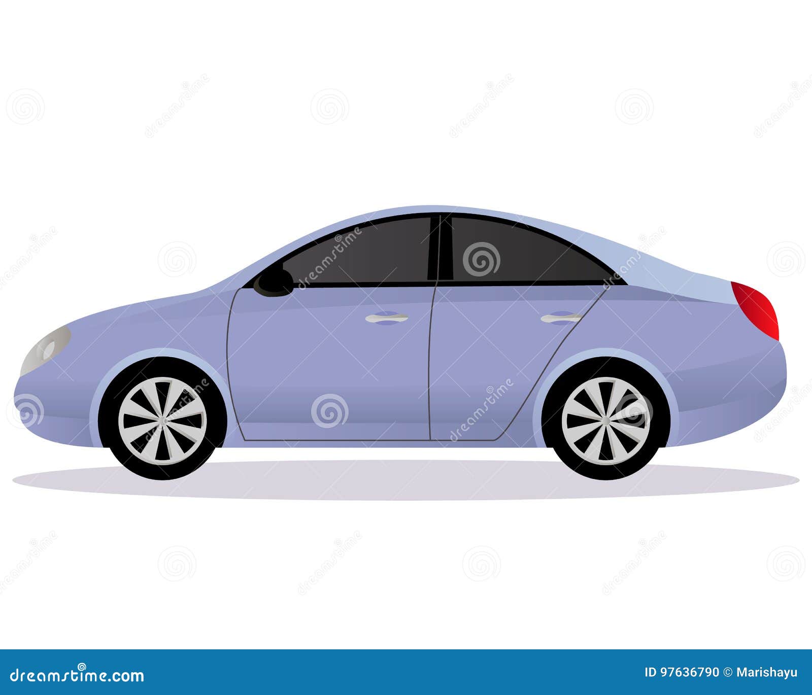 Liftback car body type stock vector. Illustration of passenger 97636790