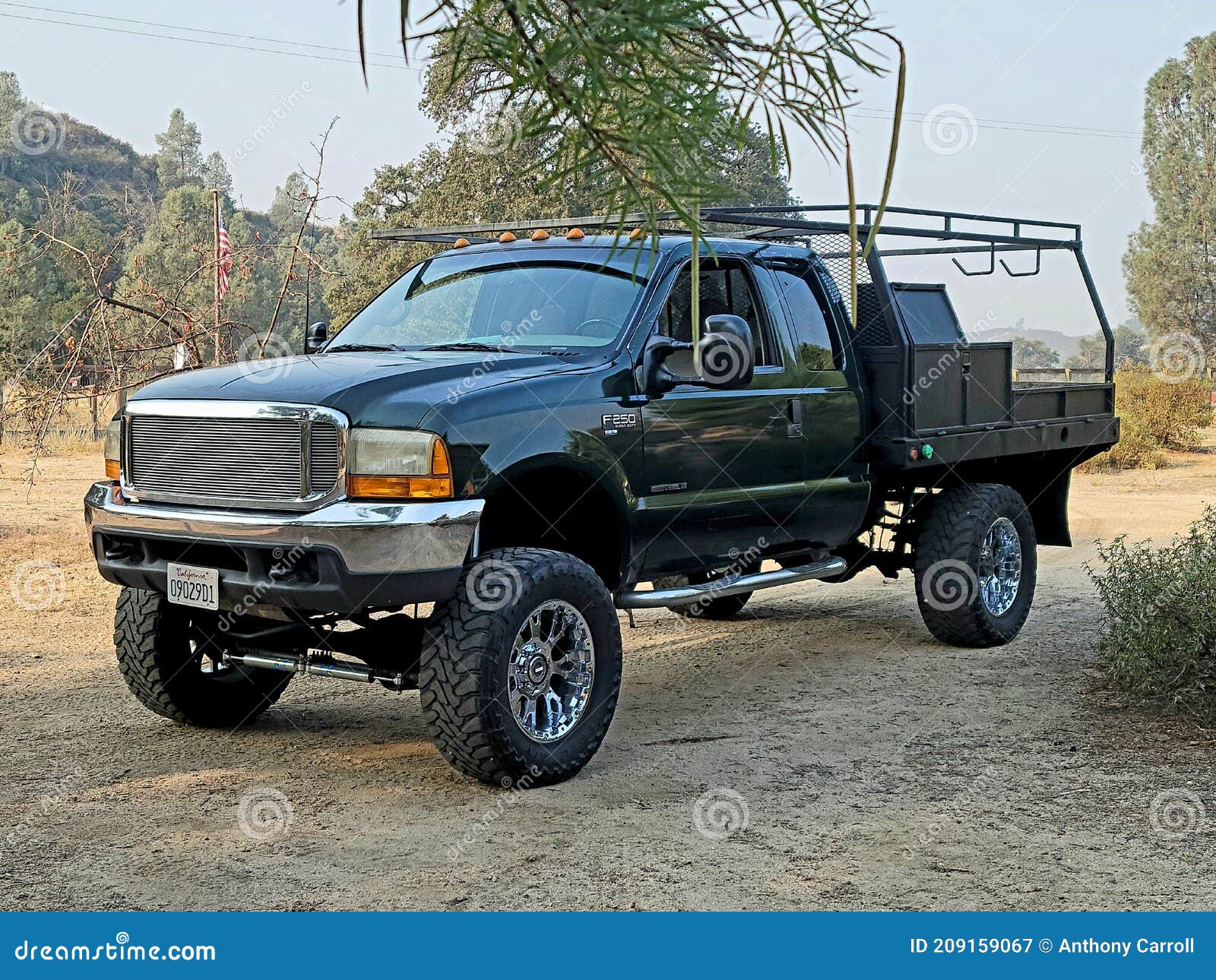 Lifted Ford F Superduty Flatbed Editorial Photo Cartoondealer Com