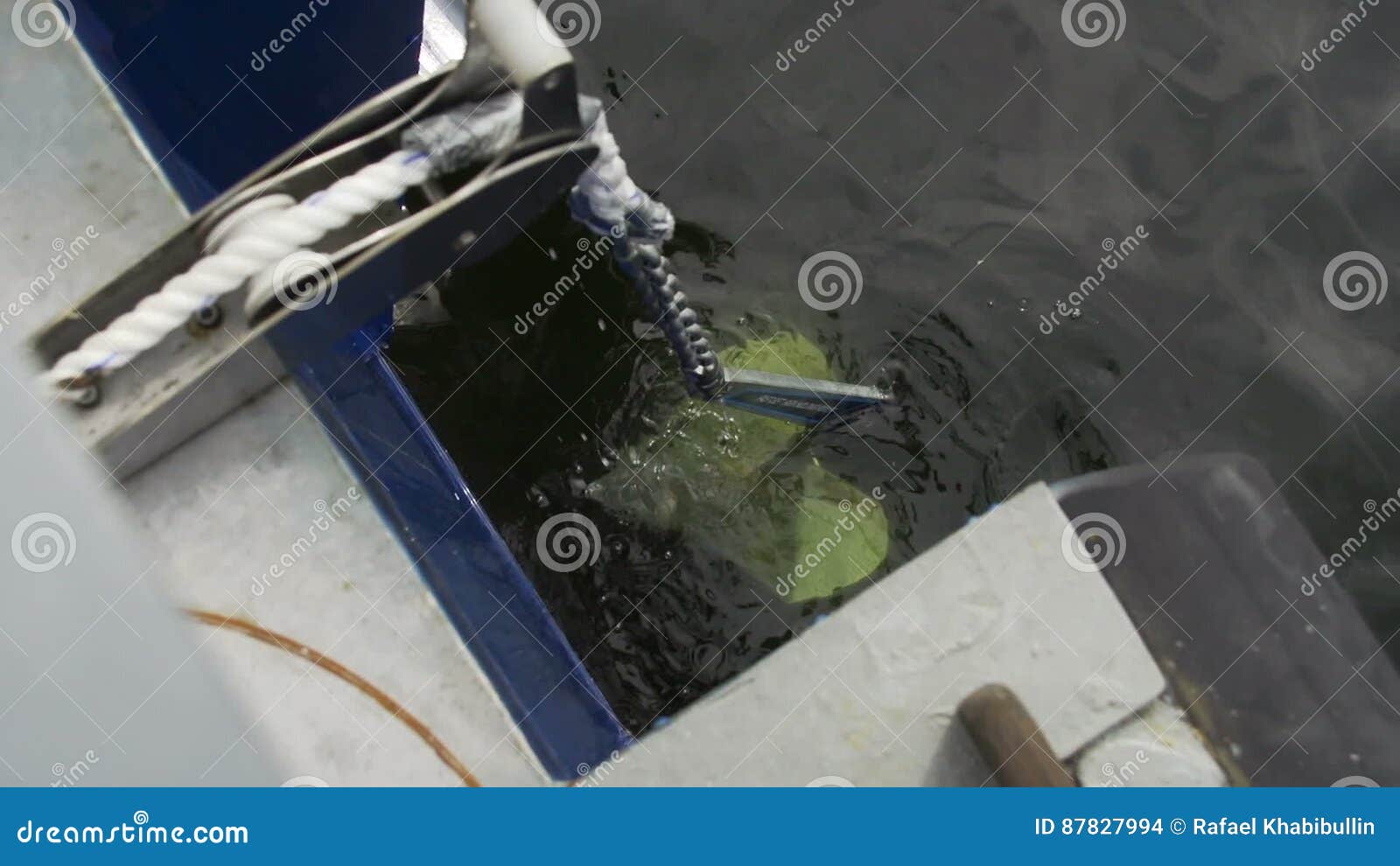 Lifting Anchor the Ship Weighed Anchor Stock Footage Video of