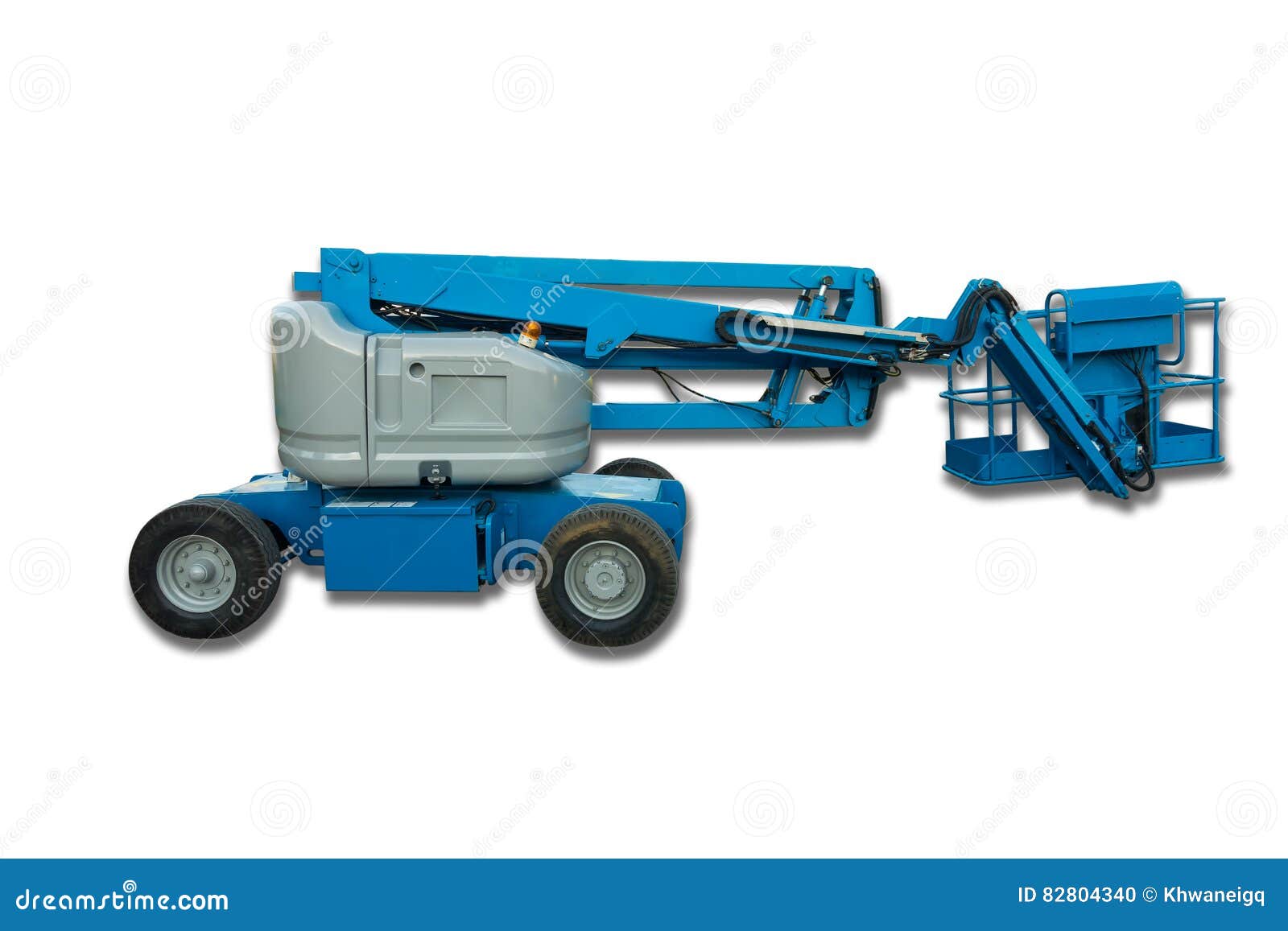 Lifting Boom Lift On Isolation White Background. Stock Photography