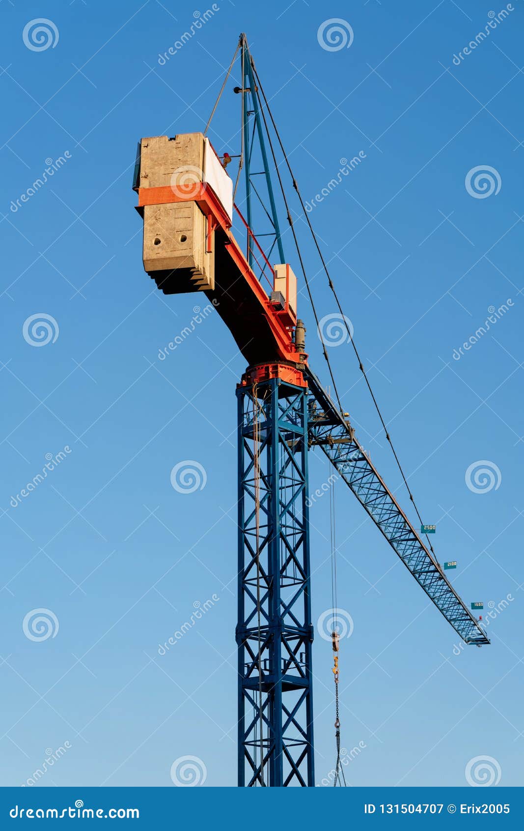 Lifting Crane Construction Equipment Stock Image Image of sunset