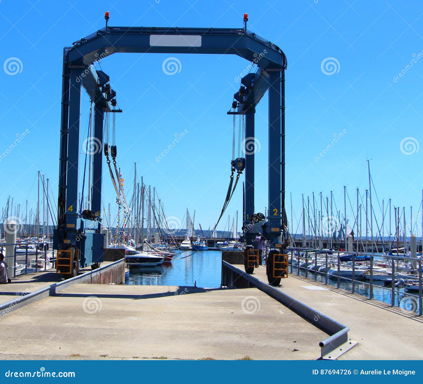 Lifting equipment for boat editorial photo. Image of equipment 87694726