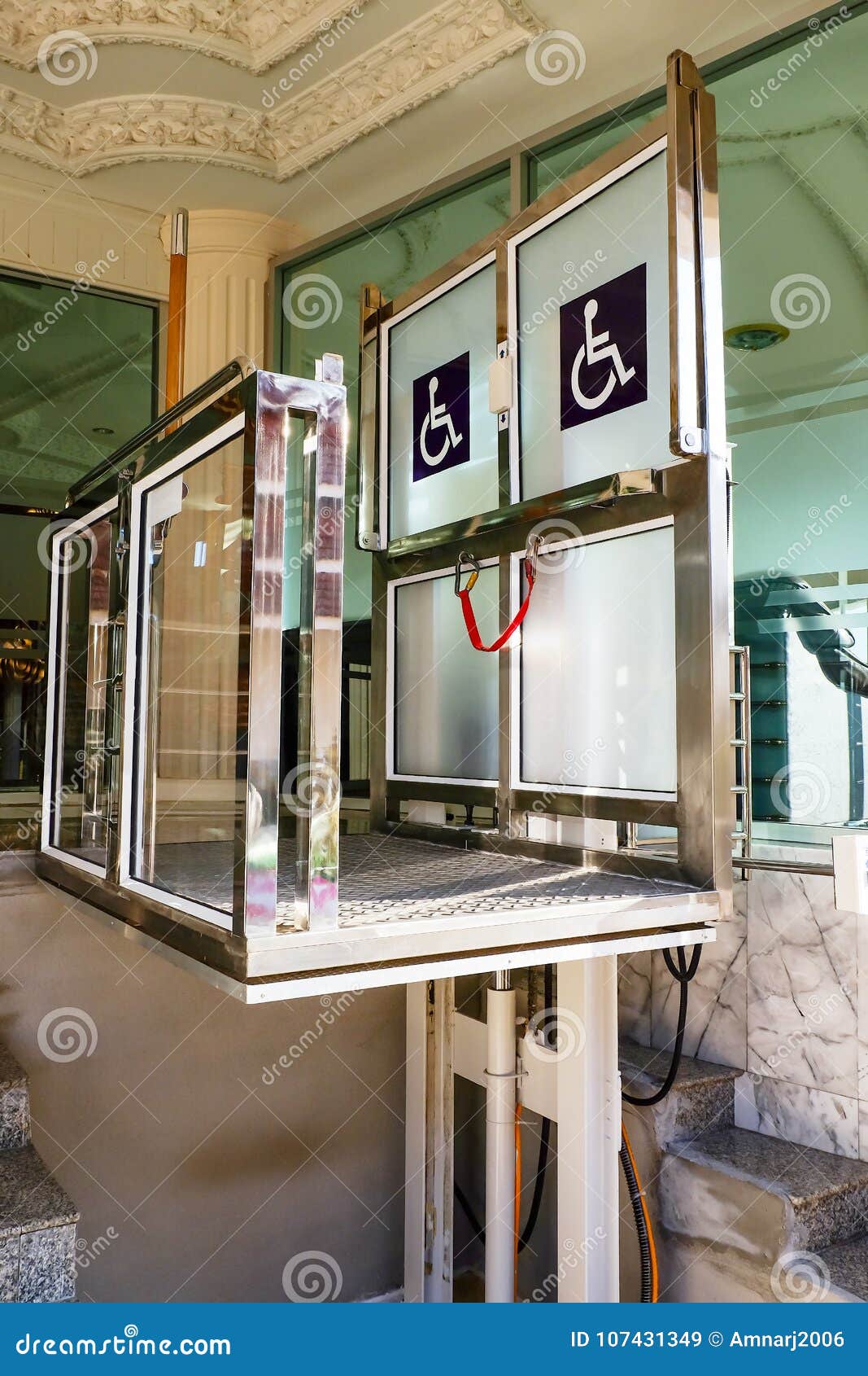 Lifts For The Disabled And Wheel Chair Stock Image Image