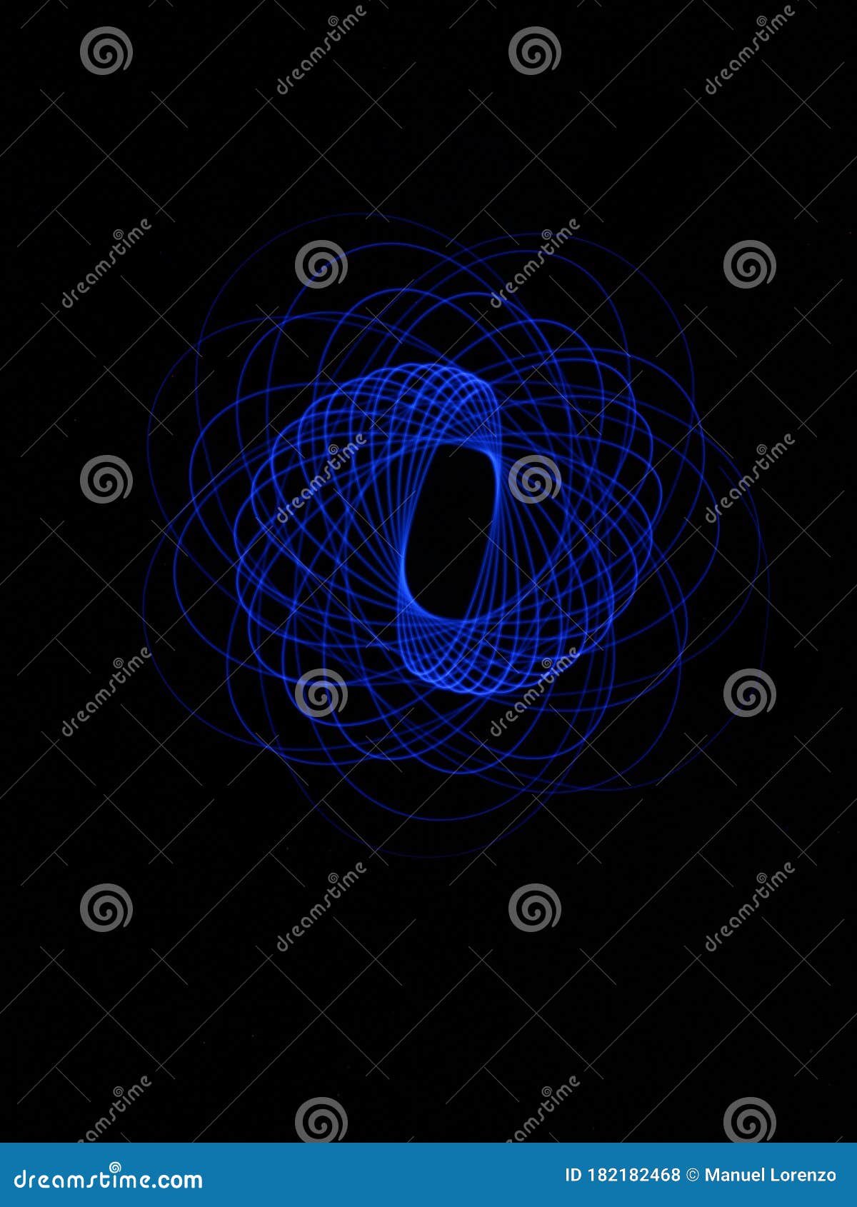 light abstract forms symmetrical round different colors