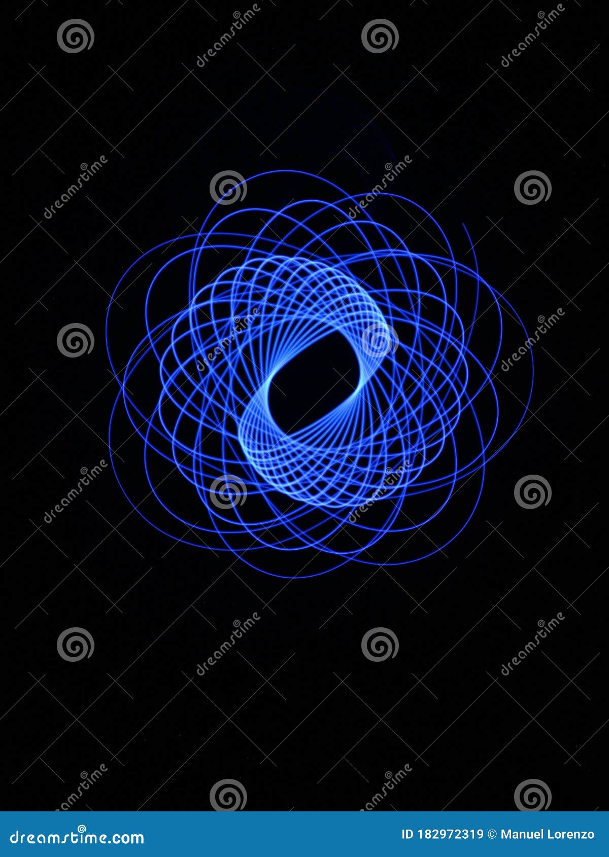 light abstract forms symmetrical round different colors