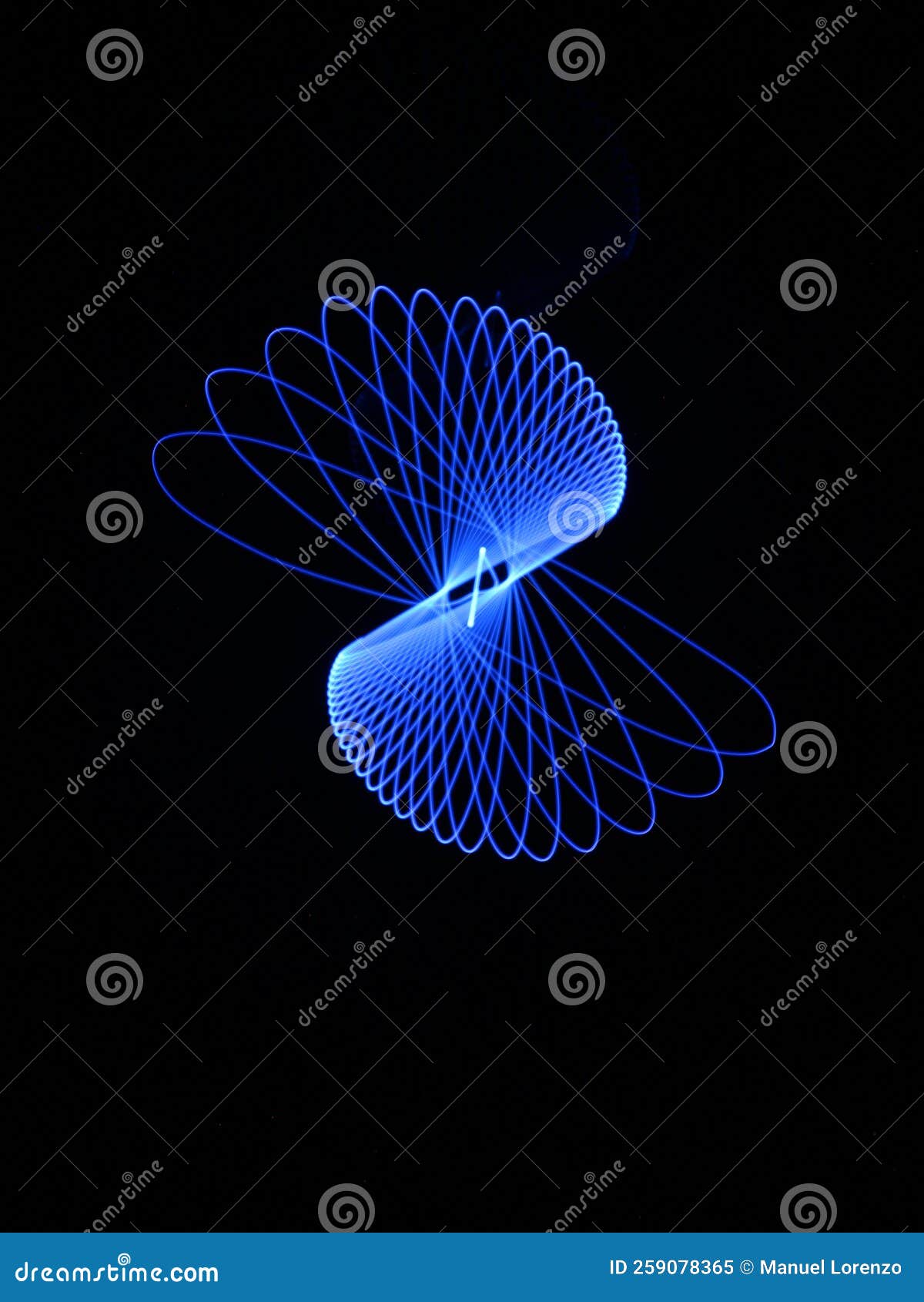 light abstract forms symmetrical round different colors