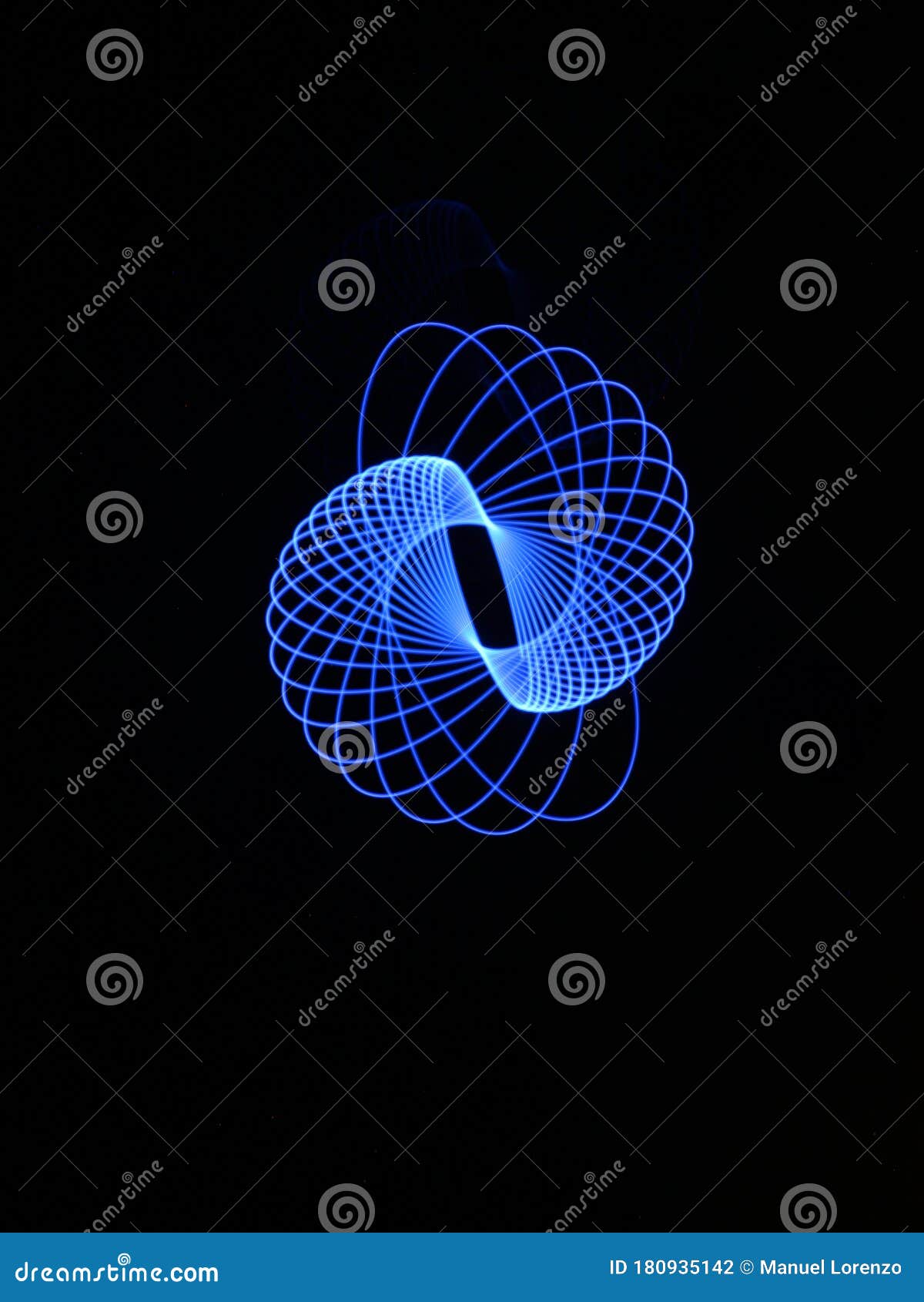 light abstract forms symmetrical round different colors