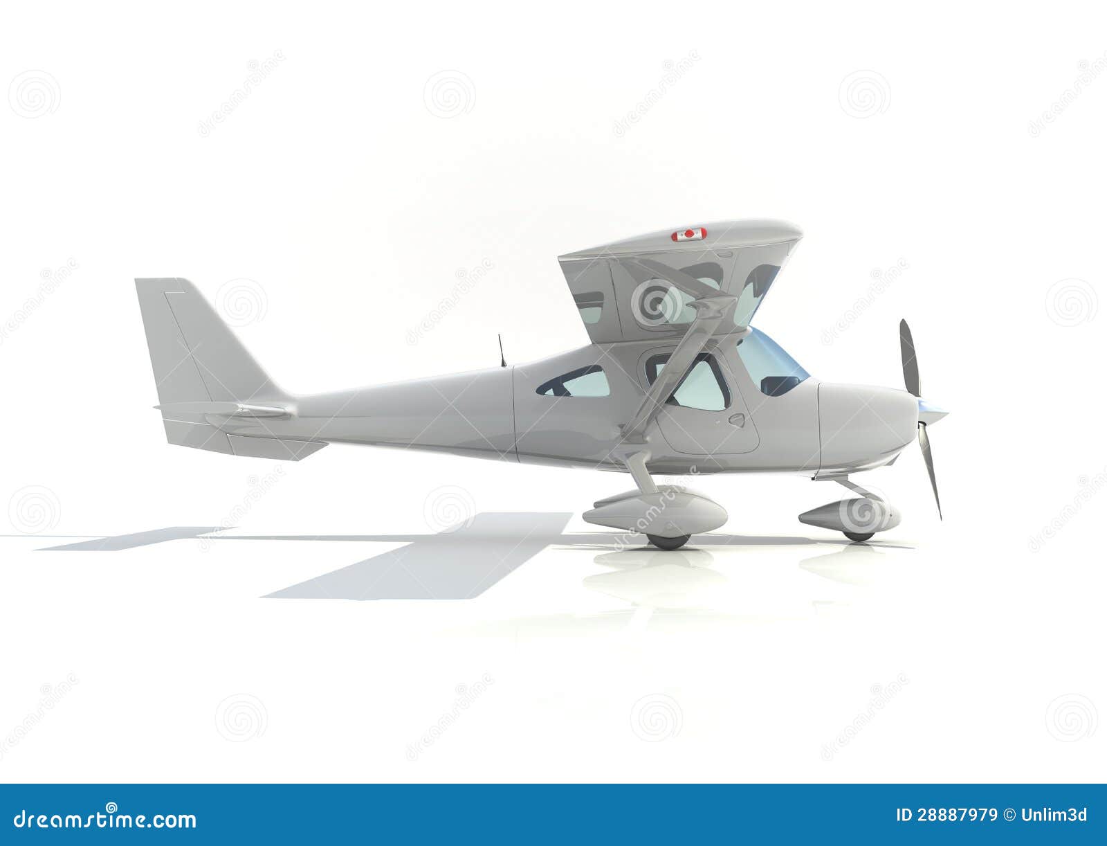 Light Aircraft With Single Propeller Royalty Free Stock Images Image