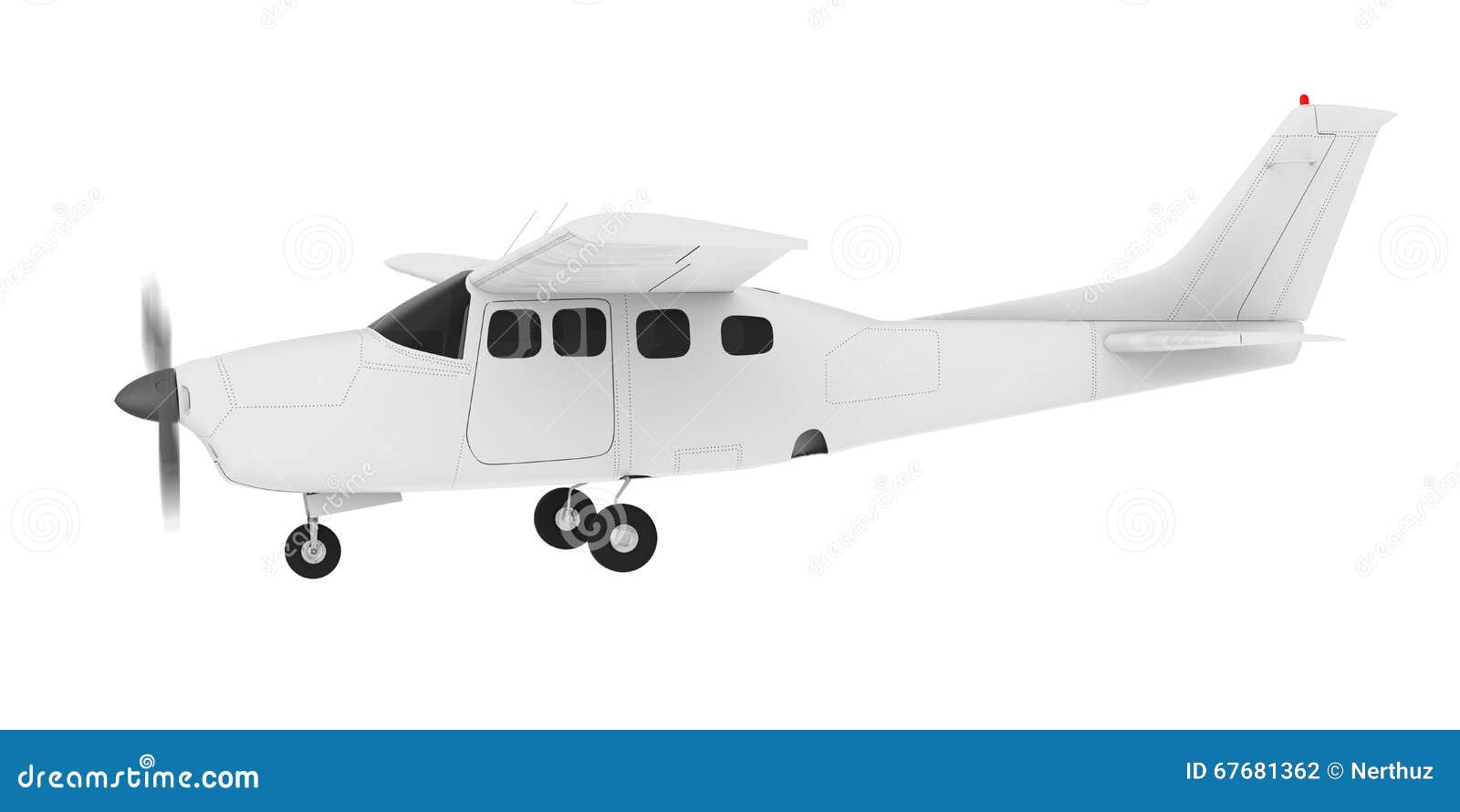 Light Aircraft stock illustration. Illustration of aerodrome 67681362