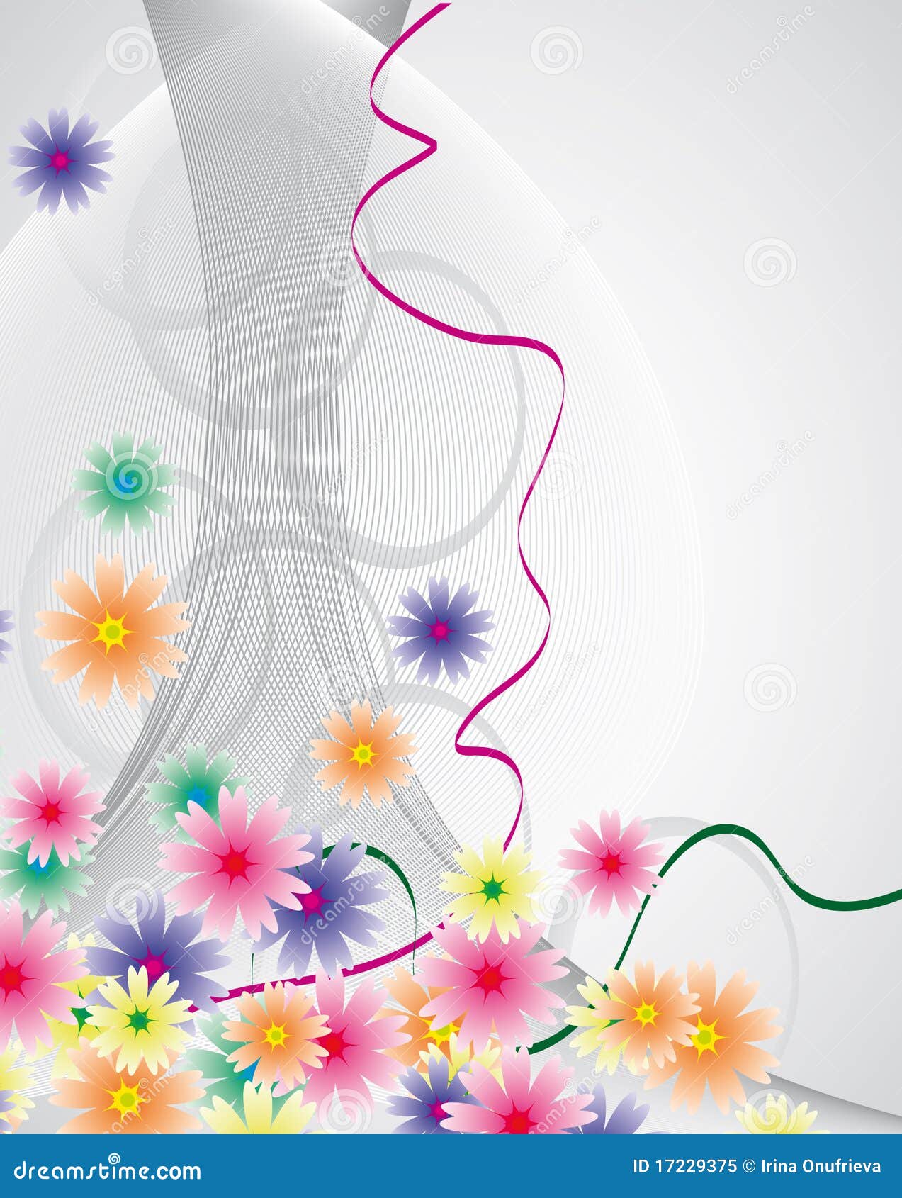 Light Background With Flowers Stock Vector - Illustration of beauty