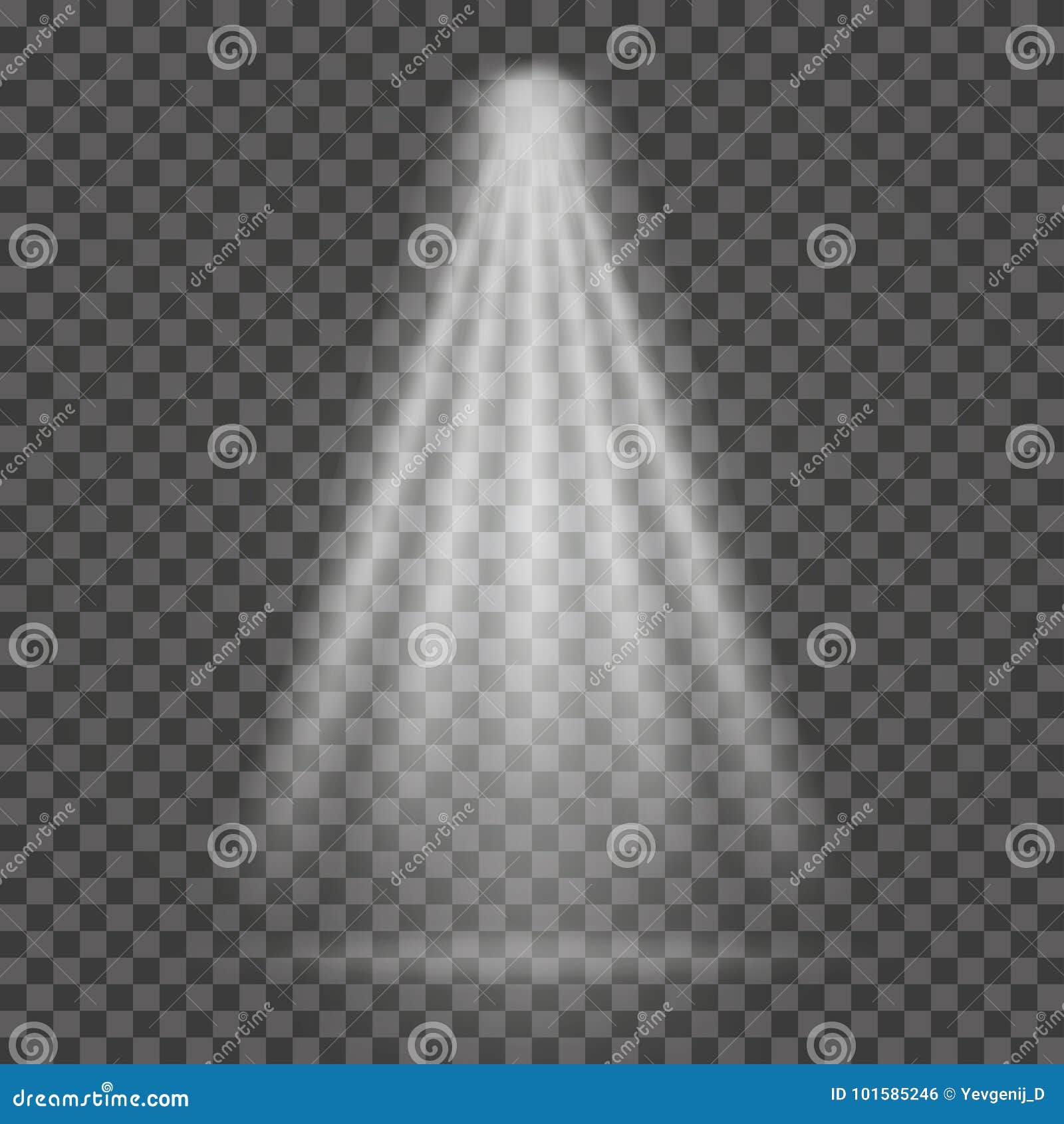 Light Beam on Transparent Background. Spotlight Light Beam Stock Vector - Illustration of decoration, dark: