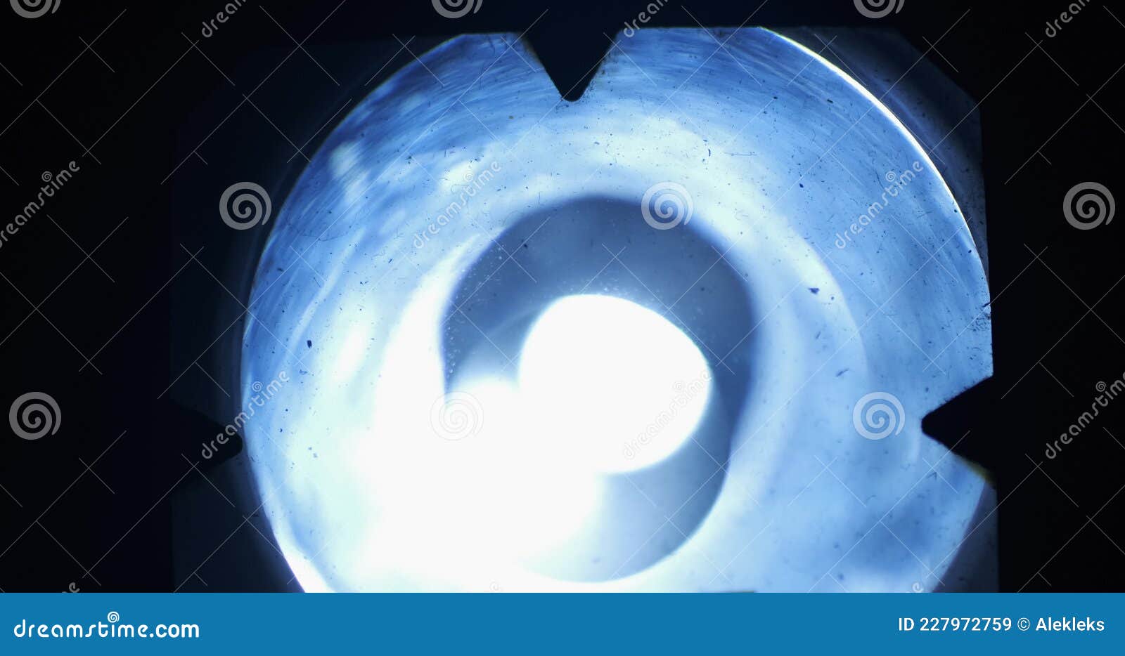 Light Beam through the Viewfinder of an Old Medium Format Film Camera