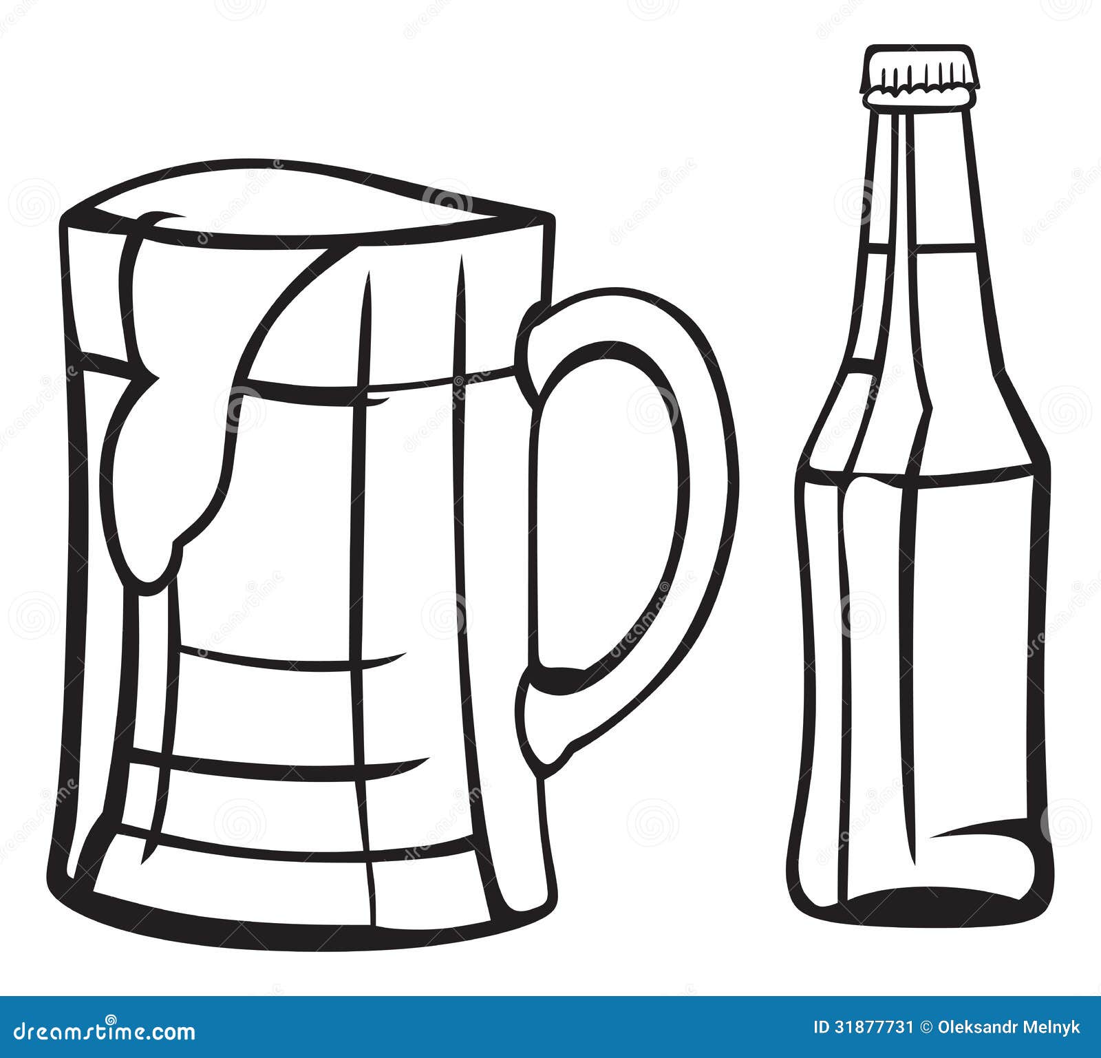 Light beer stock vector. Illustration of beaker, background 31877731