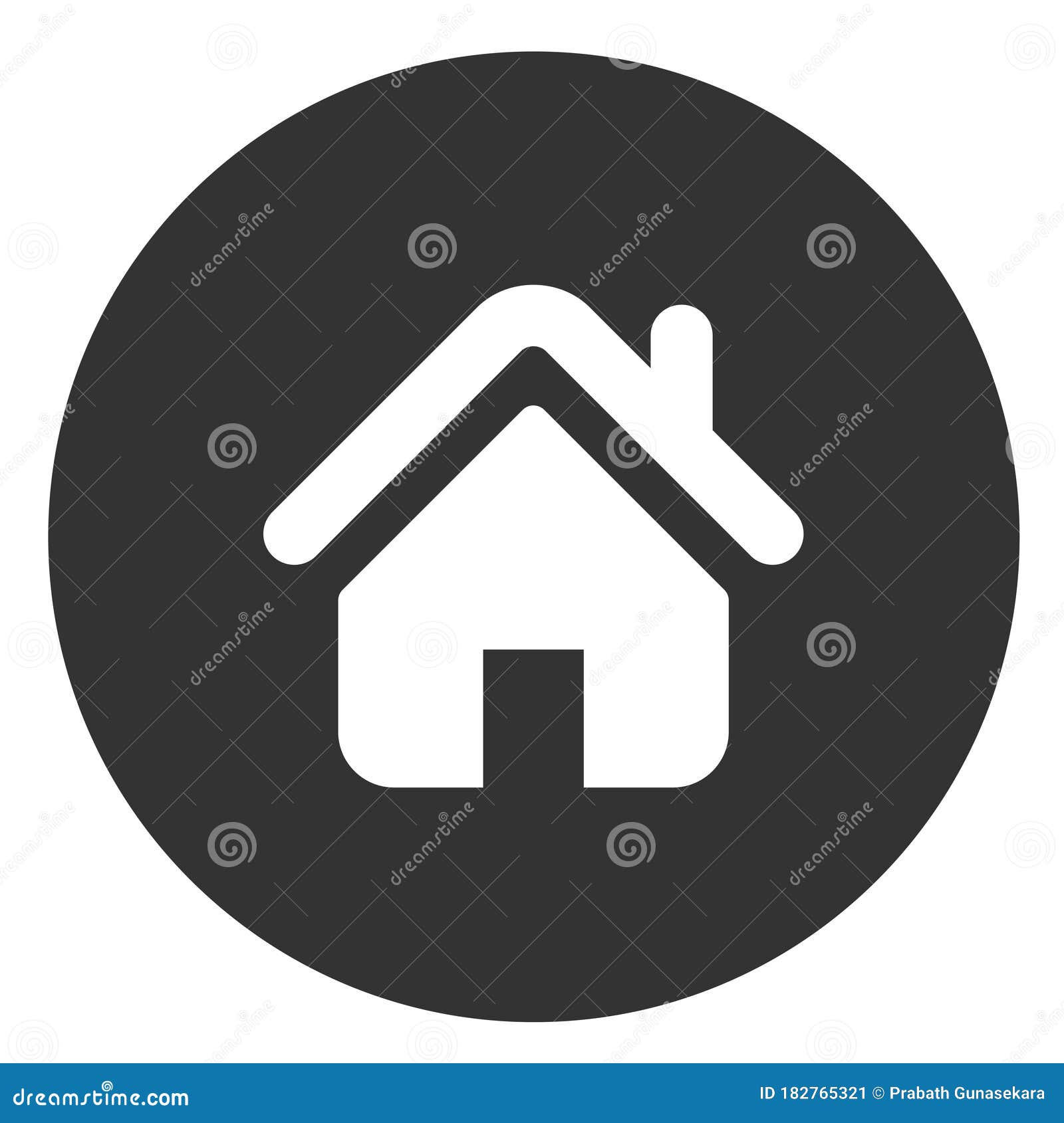 light black & white home icon for websites