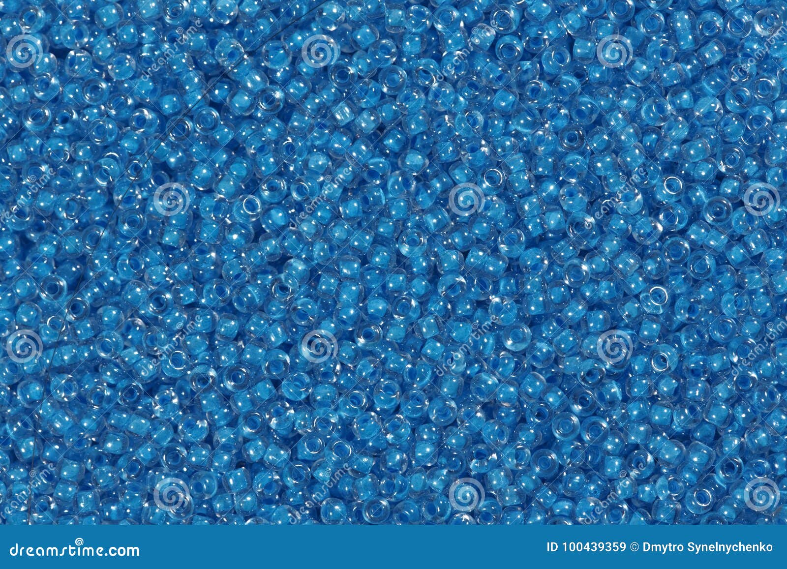 Light Blue Beads of High Quality. Stock Image - Image of black, fashion ...