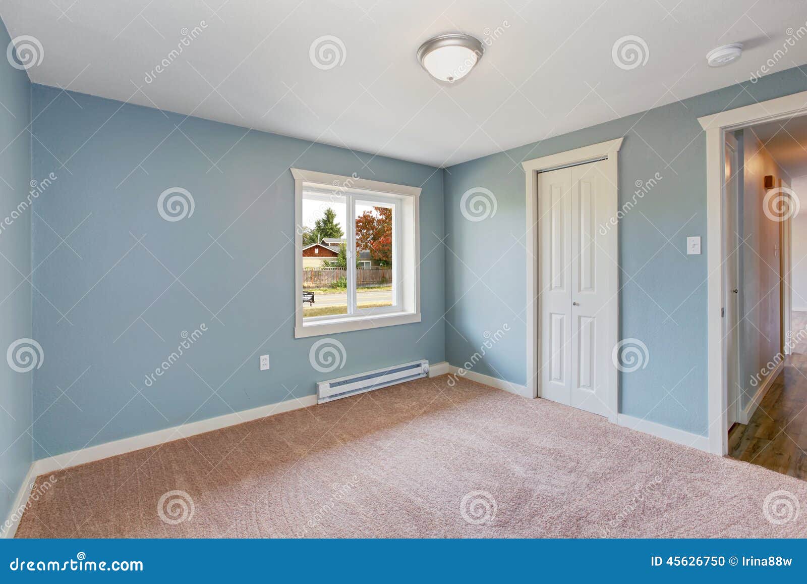  Light  Blue Bedroom  With Closets Stock Photo Image of 