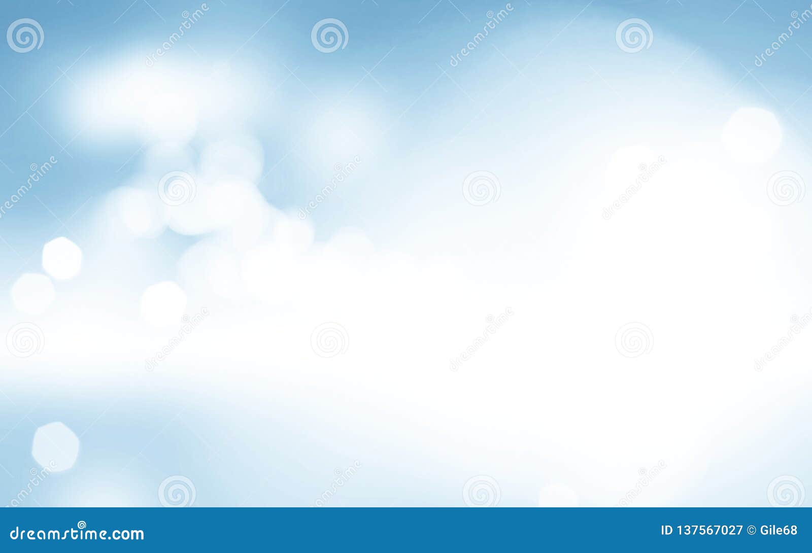 light blue bokeh background blurred sky , cloudy white paint with blue blurry border, fresh spring colors background