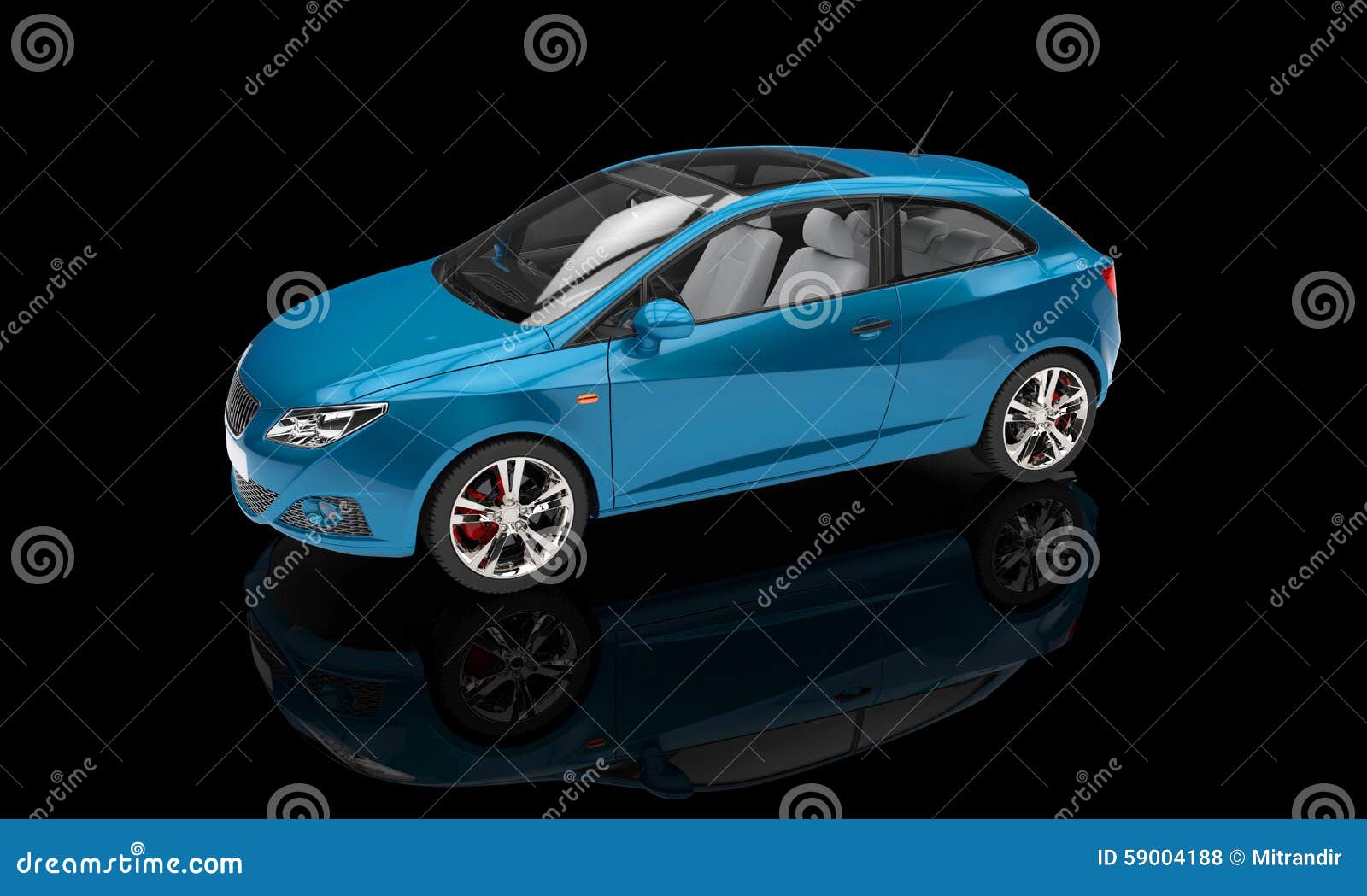 Light Blue Car stock photo. Image of model, compact, background 59004188