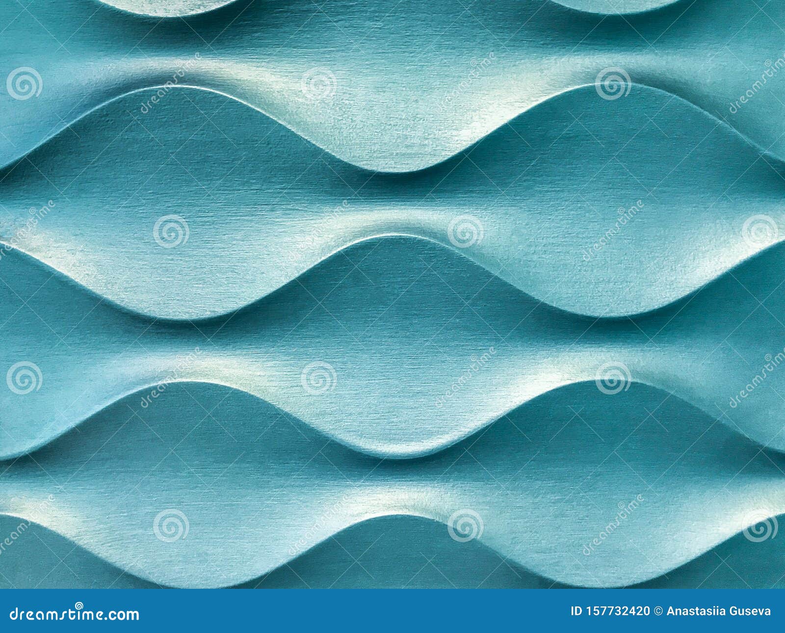 Light Blue 3D Interior Decorative Wall Panel with Unusual Geometric