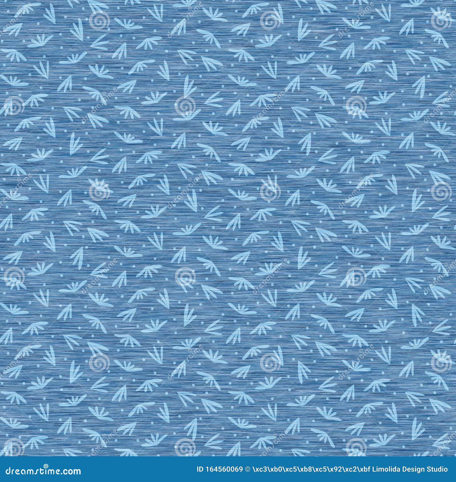 Light blue denim seamless pattern. Vector background Stock Vector