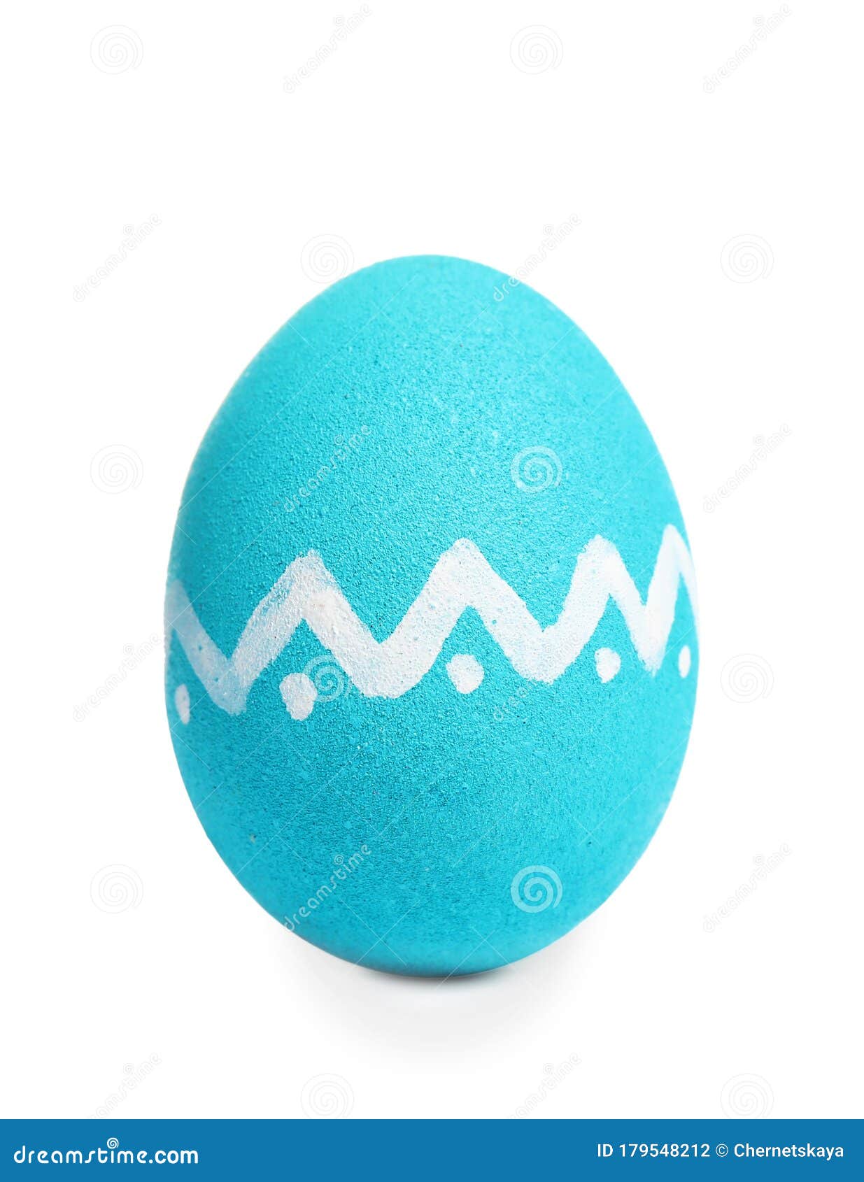 Light Blue Egg for Easter Celebration Isolated Stock Photo Image of
