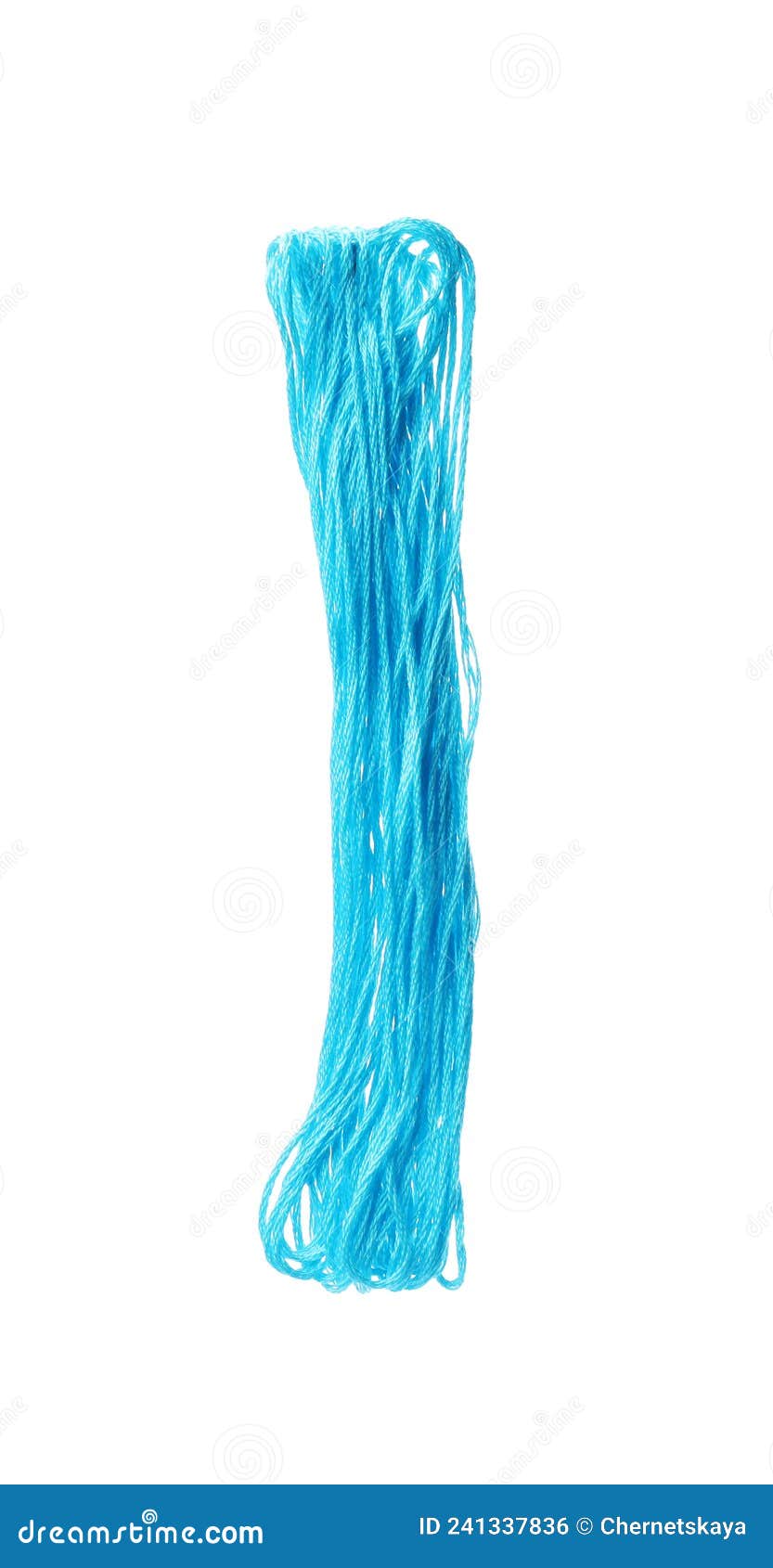 Light Blue Embroidery Thread on White Background Stock Photo Image of