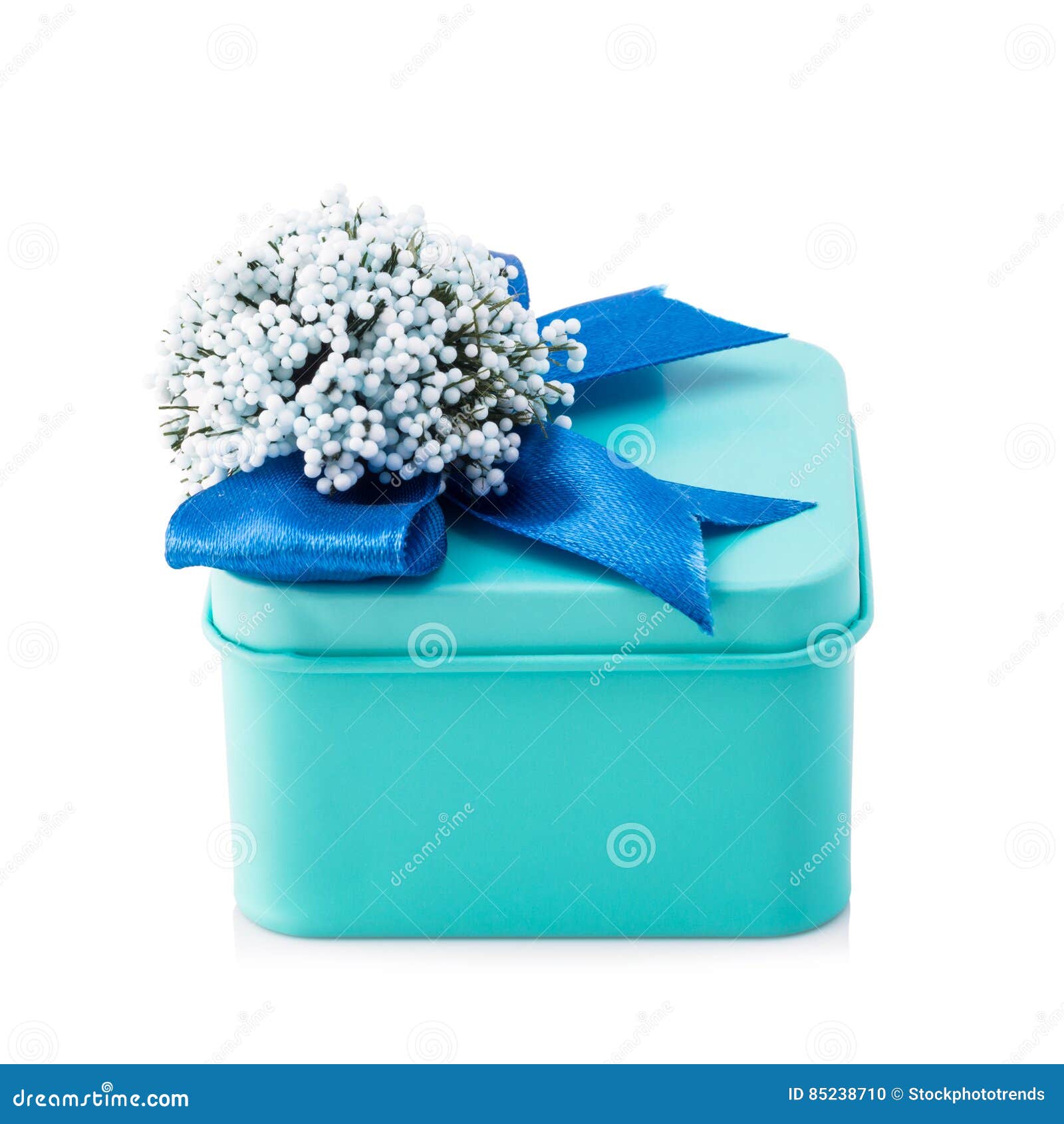 Light blue gift box stock photo. Image of pale, azure 85238710