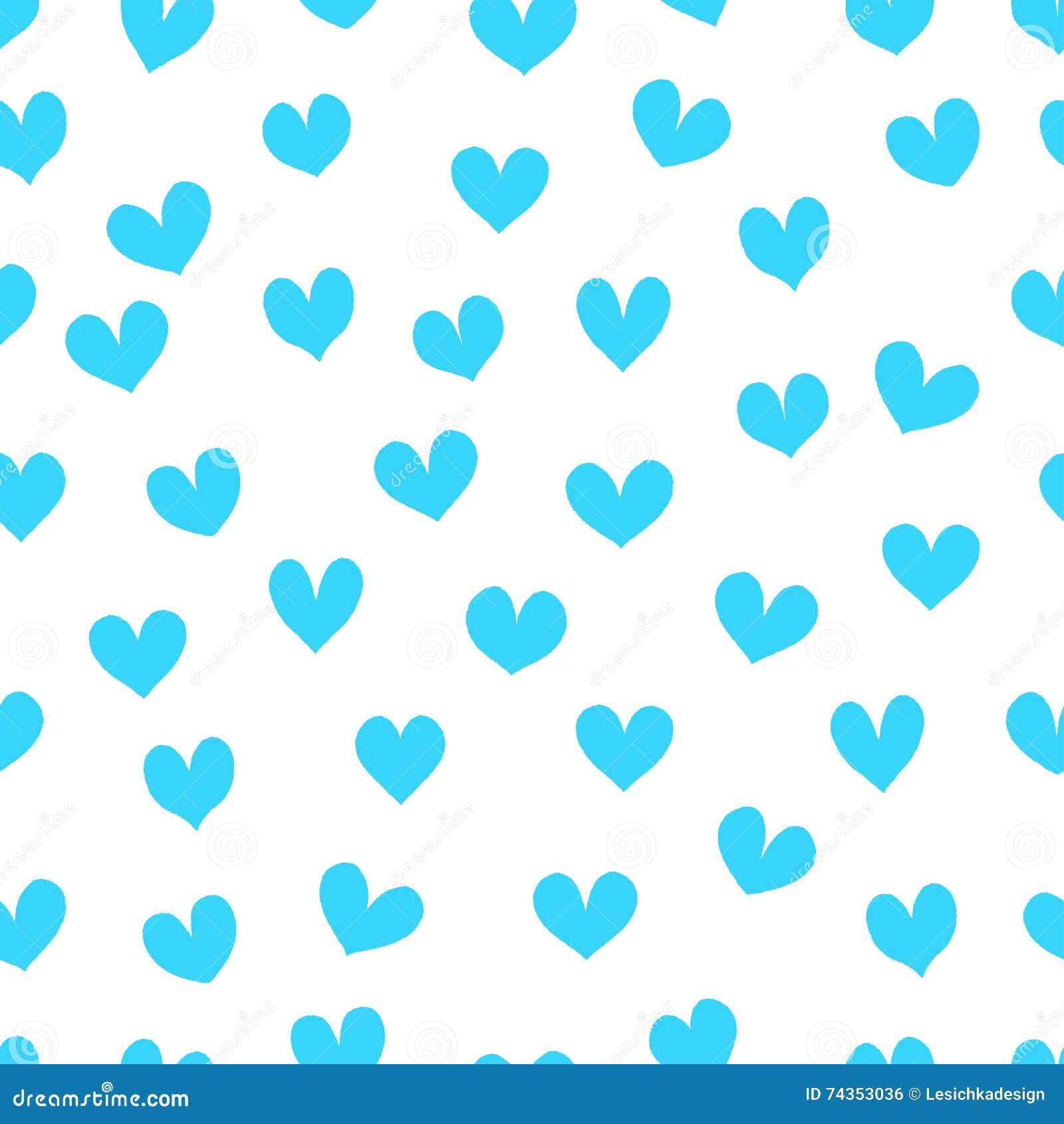 Light Blue Hearts on a White Background Stock Vector Illustration of