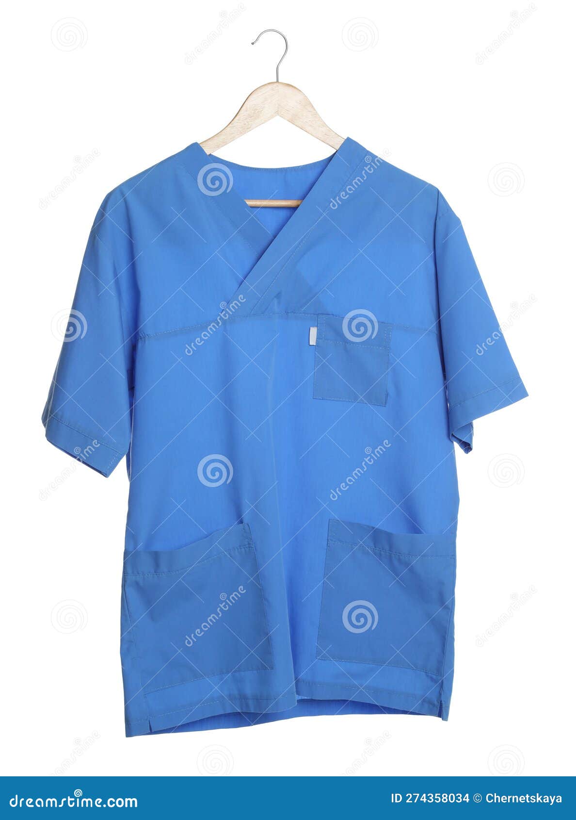 Light Blue Medical Uniform Isolated on White Stock Photo Image of