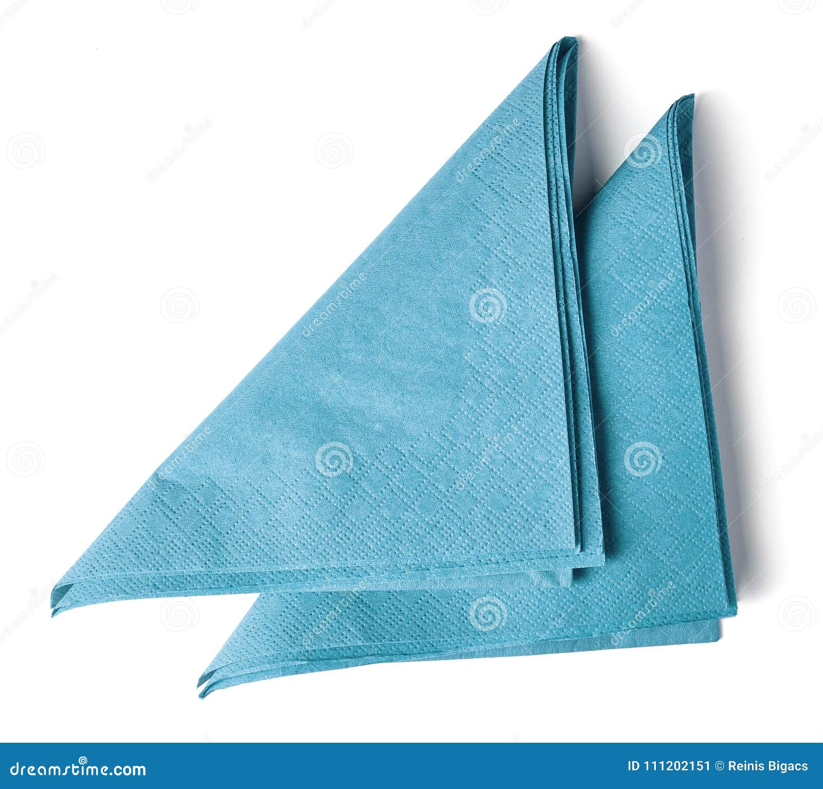 Light Blue Paper Napkins from Above Stock Image - Image of fast ...