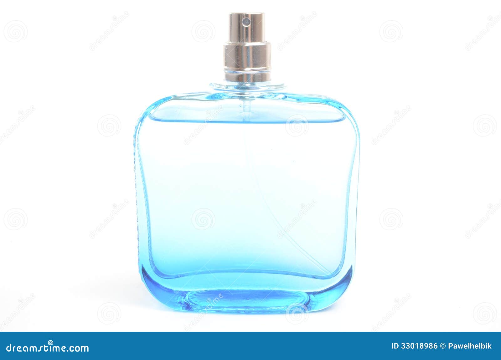 perfume in light blue bottle