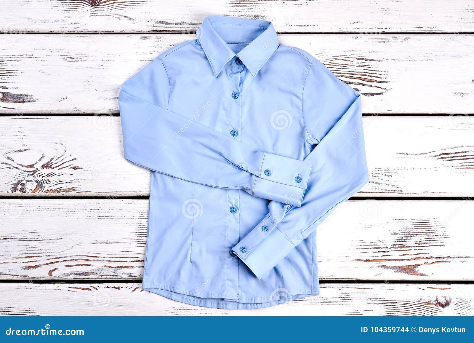 Light Blue Shirt with Long Sleeves. Stock Photo - Image of elegant ...