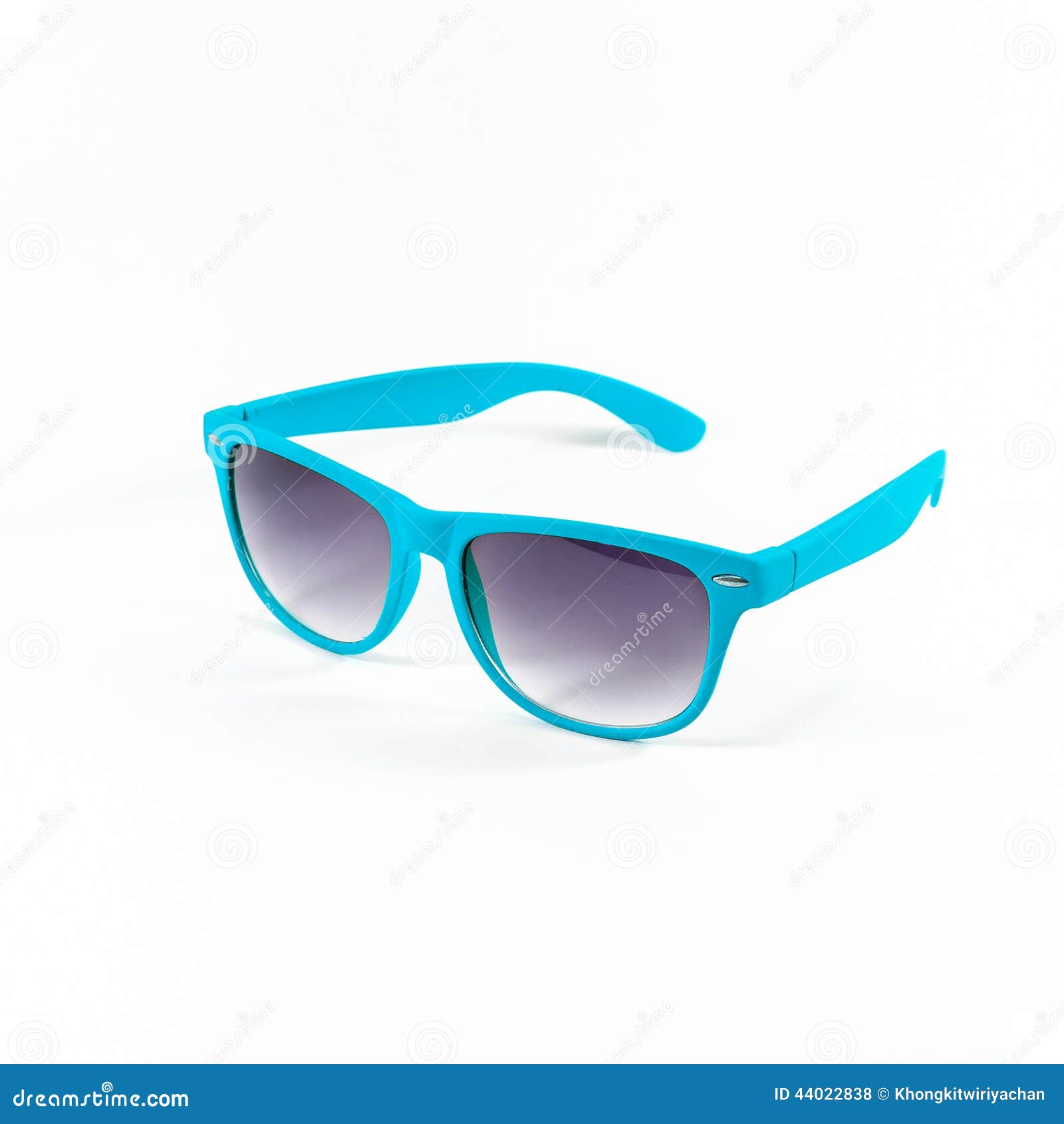 Light Blue Sunglasses Isolated Stock Photo Image of fashionable