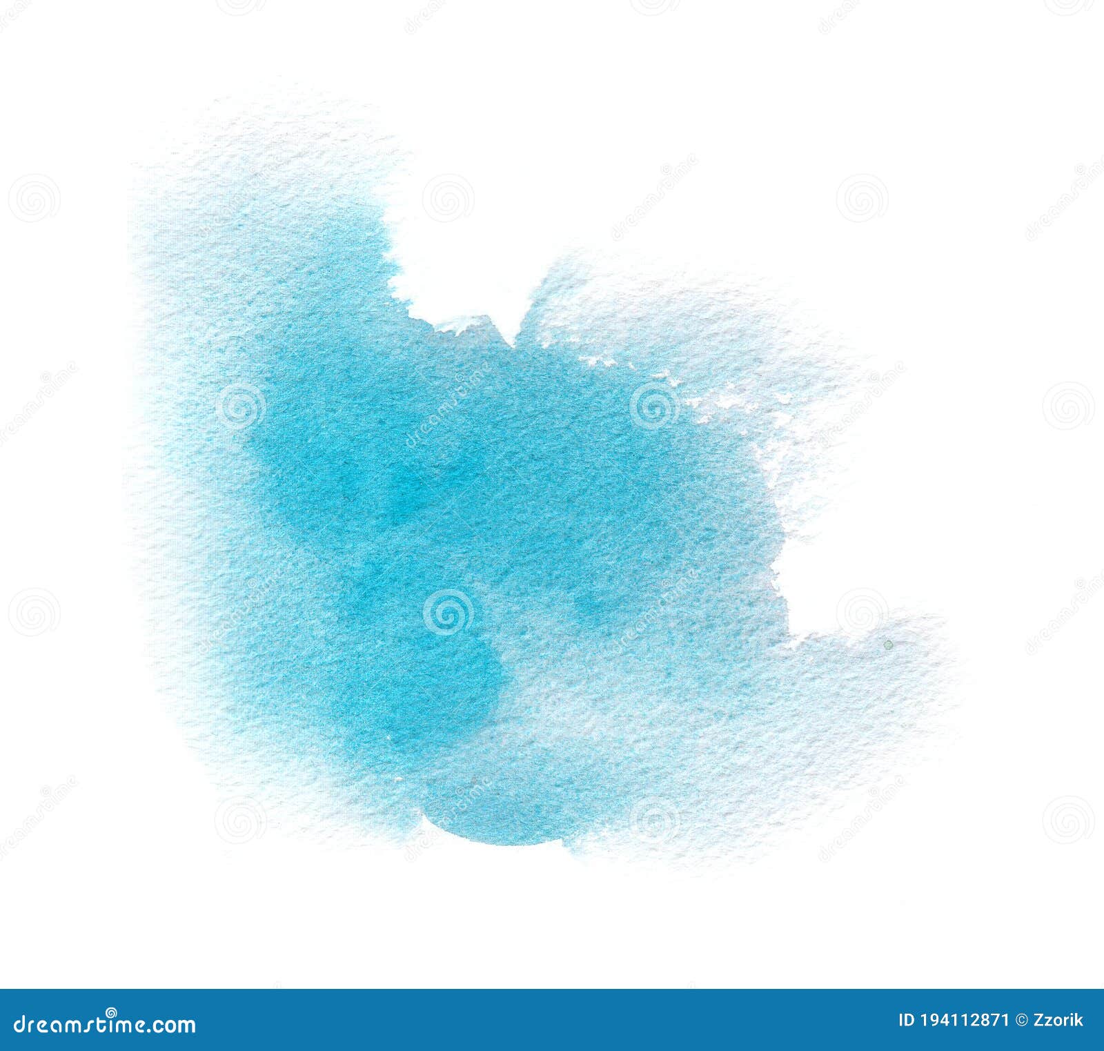 light blue watercolor texture stain with water color wash, brush strokes