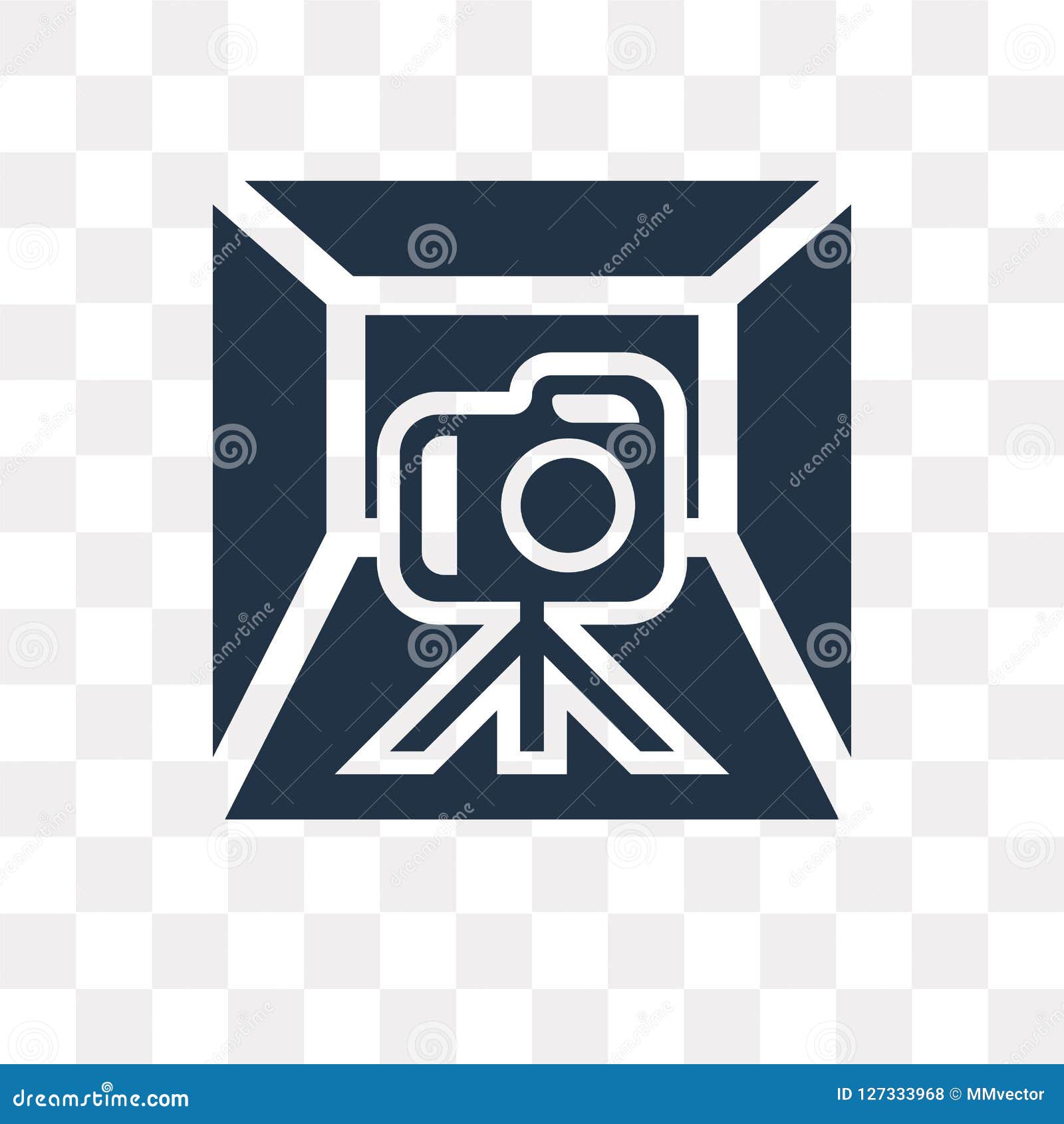 Light Box Vector Icon Isolated on Transparent Background, Light Stock