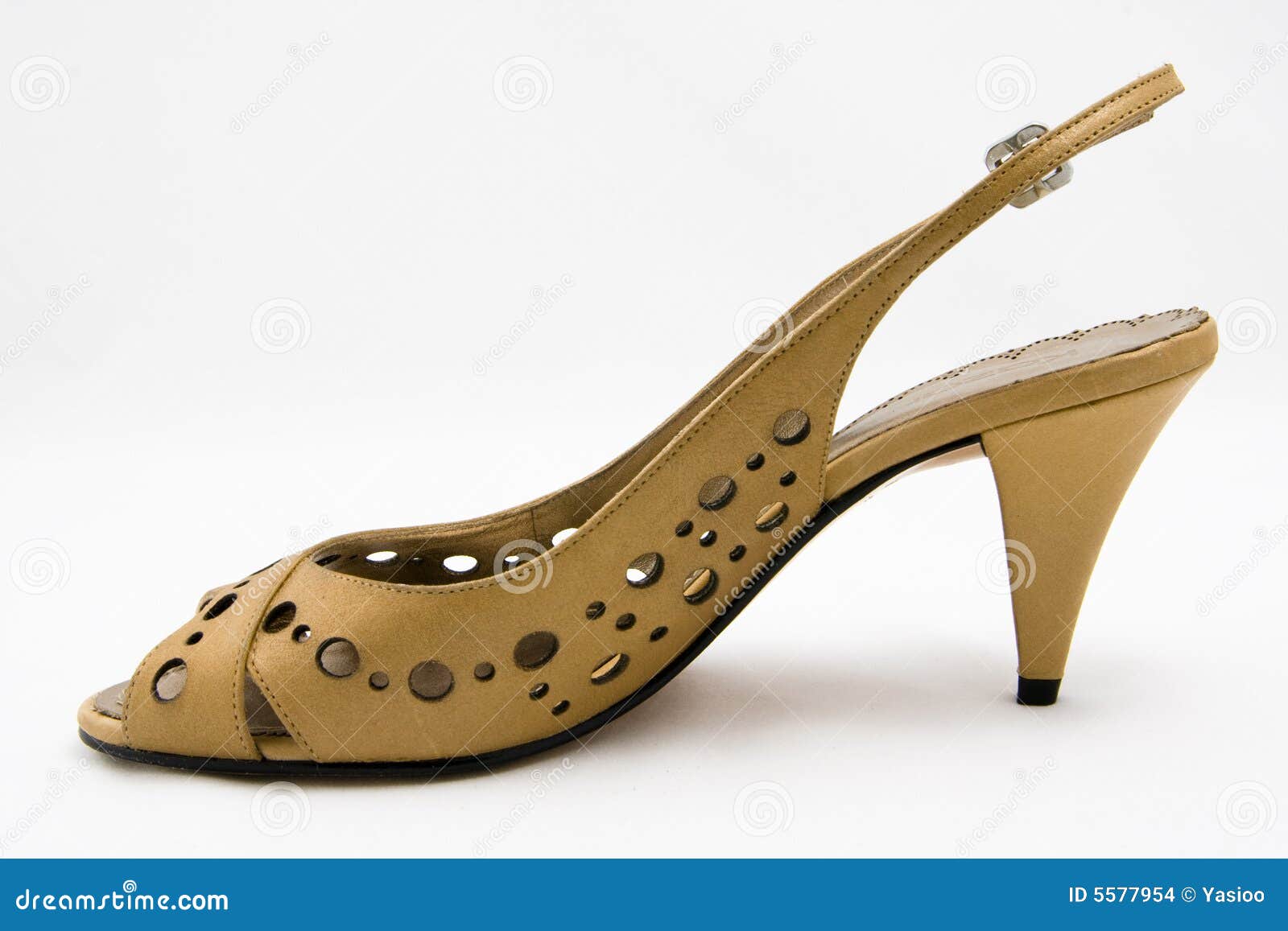 Light brown high heel shoe stock photo. Image of glamour - 5577954