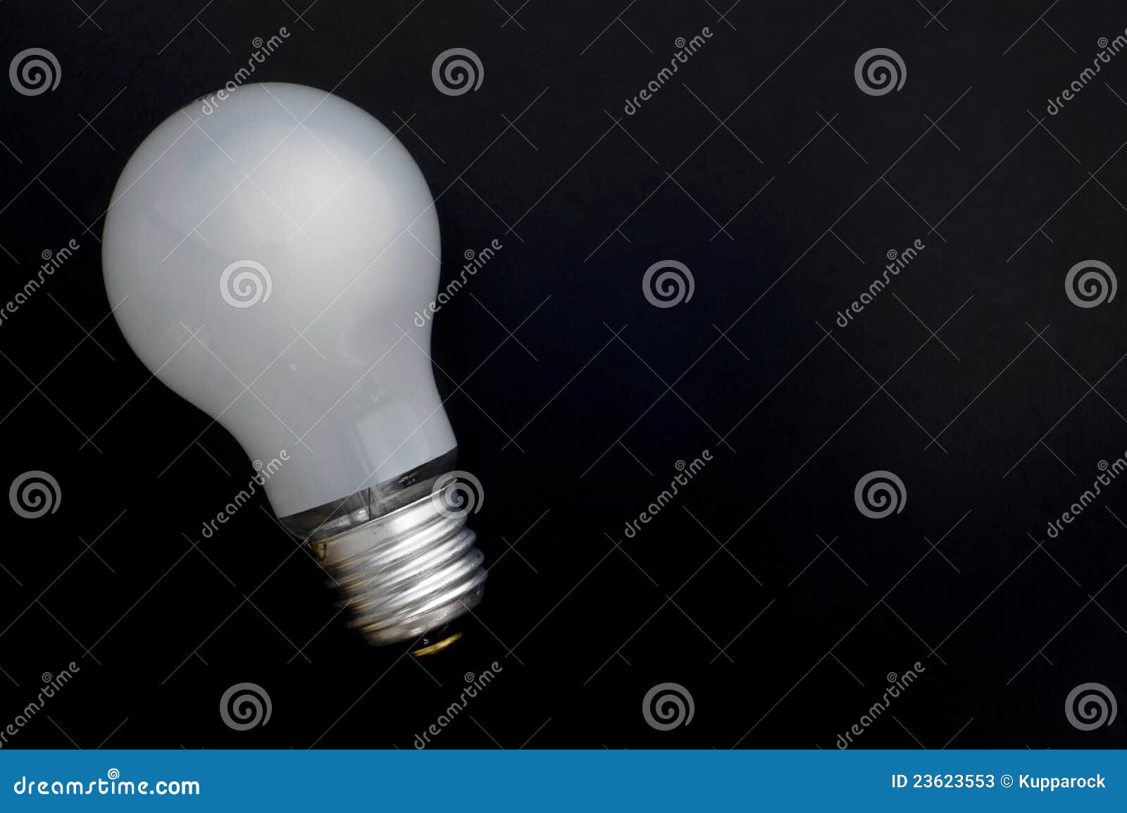 Light Bulb on Black Background Stock Image Image of luminosity, power