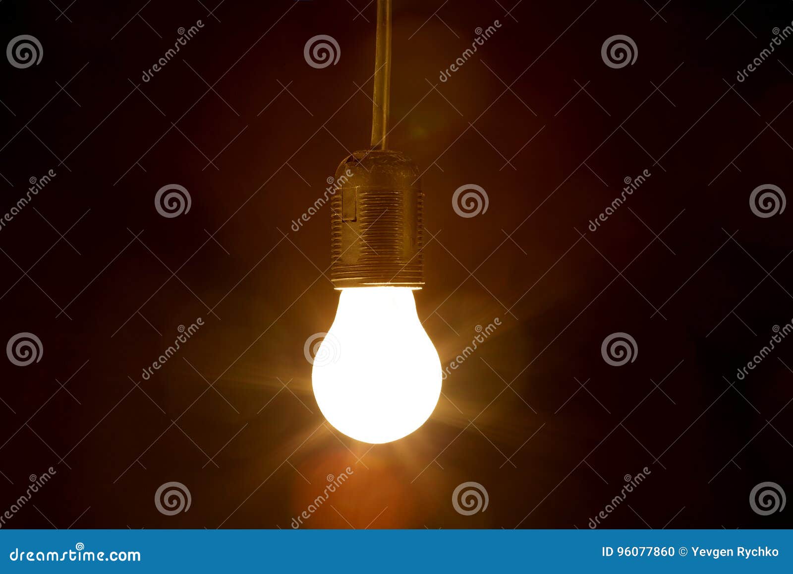 Light Bulb on a Black Background Stock Photo Image of glowing, energy