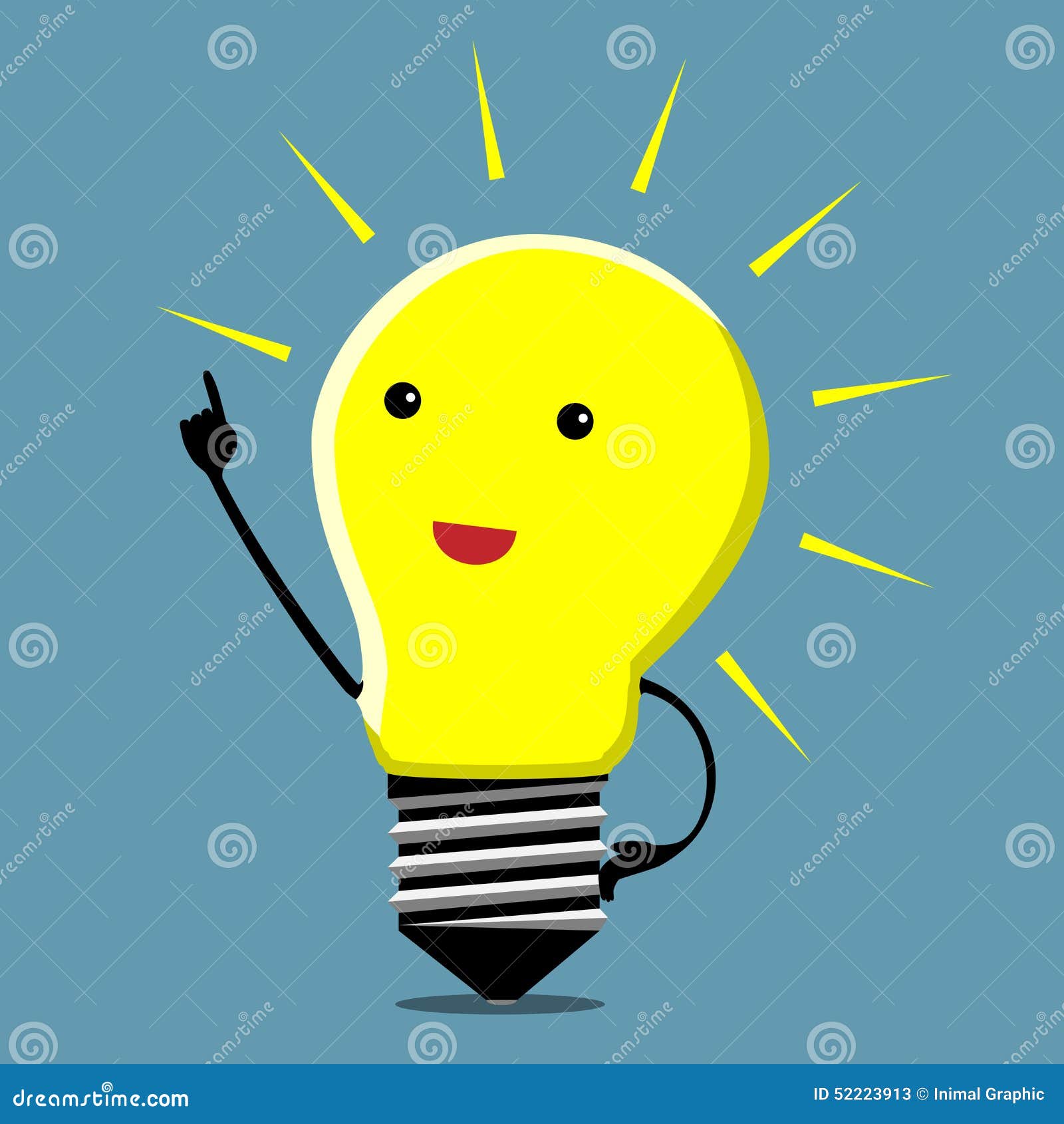 light bulb character, insight