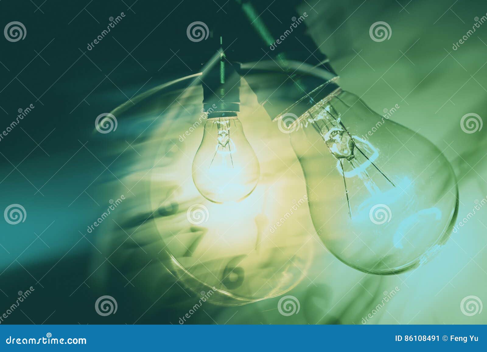 Light bulb and clock stock image. Image of watch, creative 86108491
