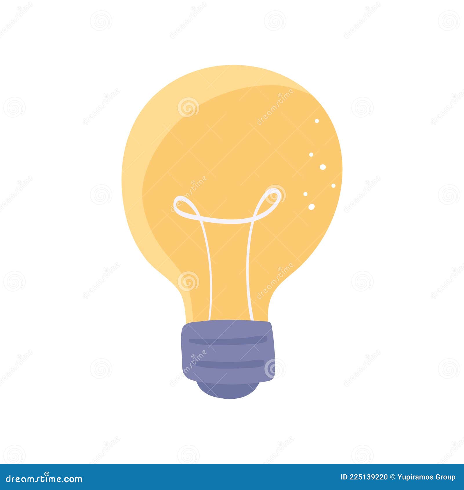 Light bulb electricity stock vector. Illustration of technology 225139220