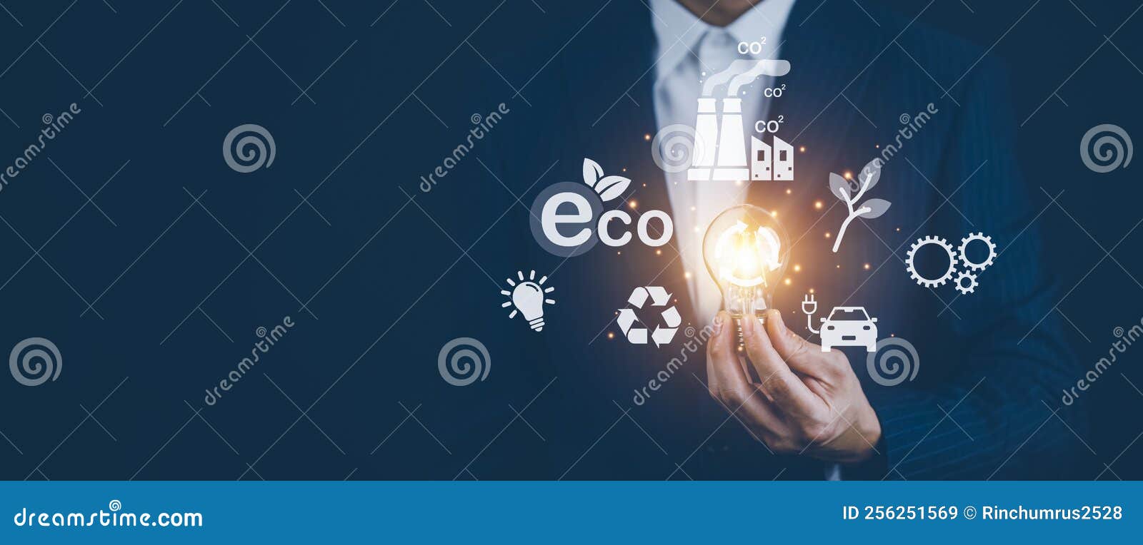 Light Bulb with Energy Worker Interface, Sustainable Development with