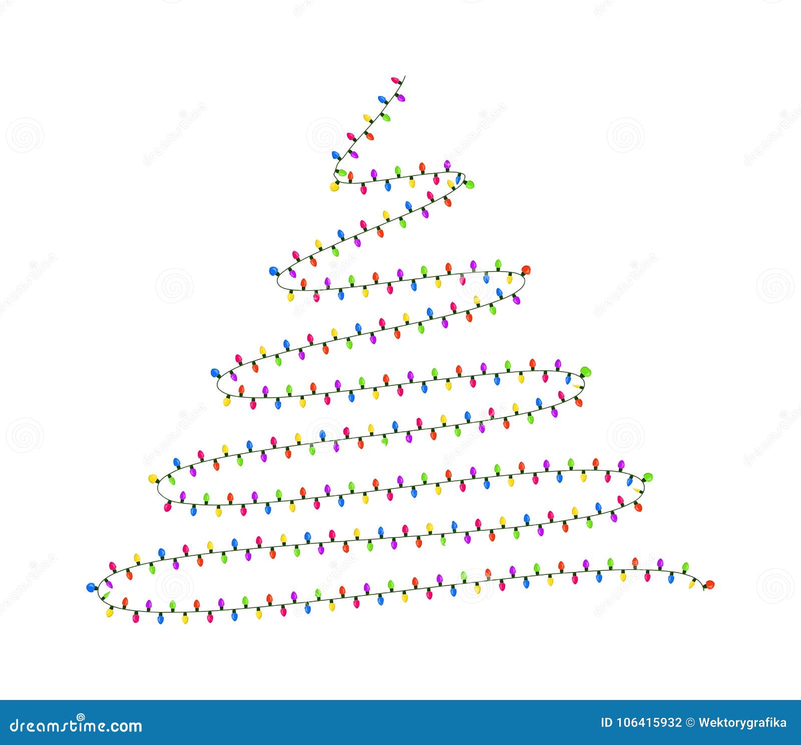 Download Light Bulb Garland Tree Christmas Design Isolated White Back Stock Vector Illustration Download preview Add to lightbox FREE DOWNLOAD