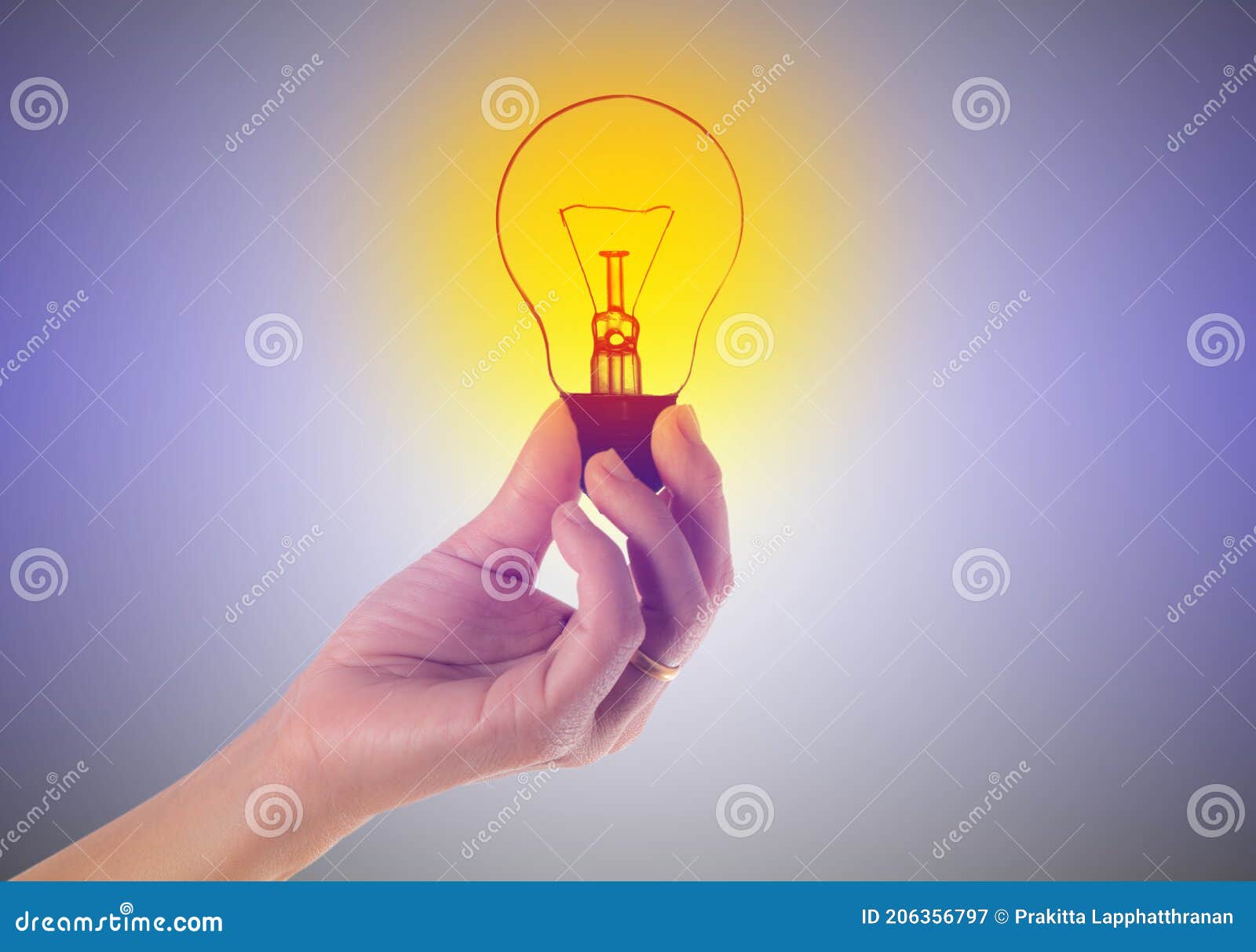 the light bulb in hand  idea  innovation inspira