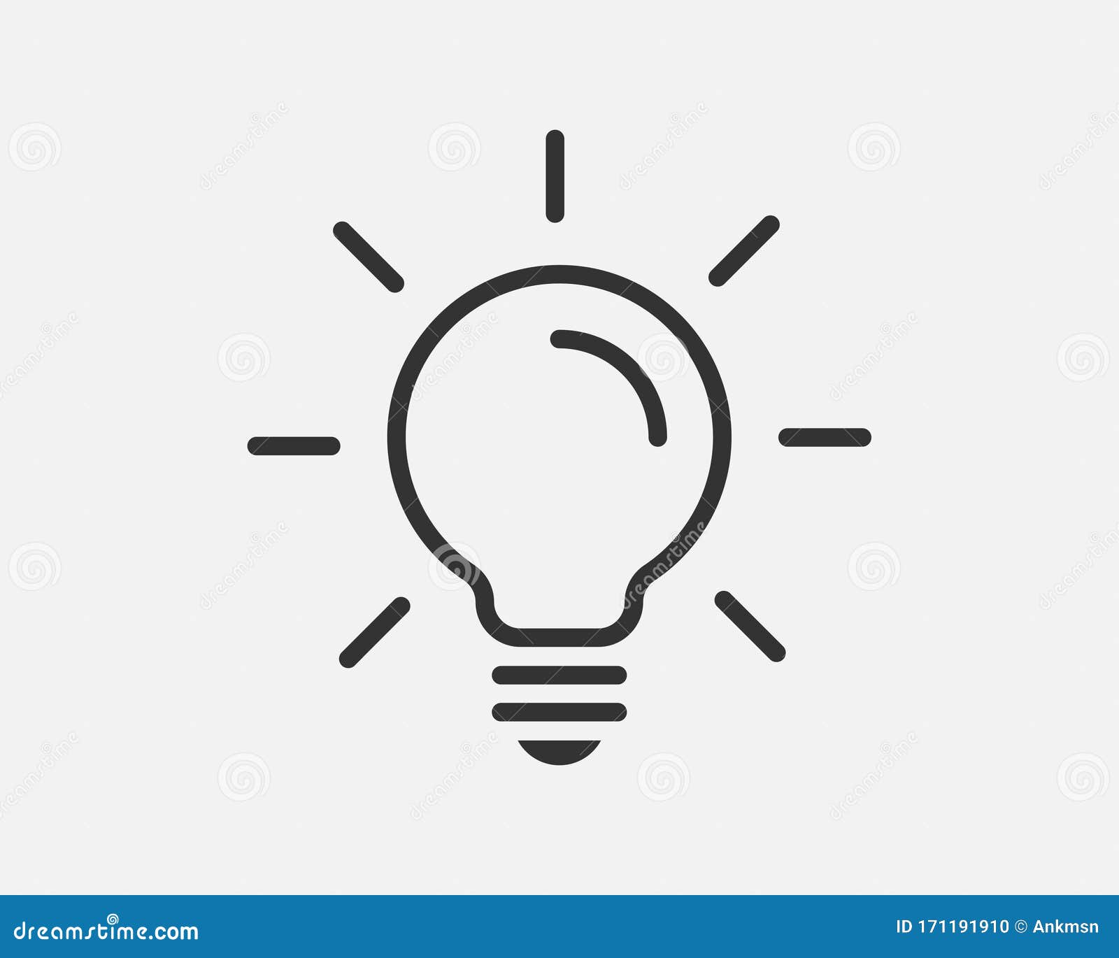 Light Bulb Icon Vector. Llightbulb Idea Logo Concept. Lamp Electricity  Icons Web Design Element Stock Vector - Illustration of doodle, isolated:  171191910